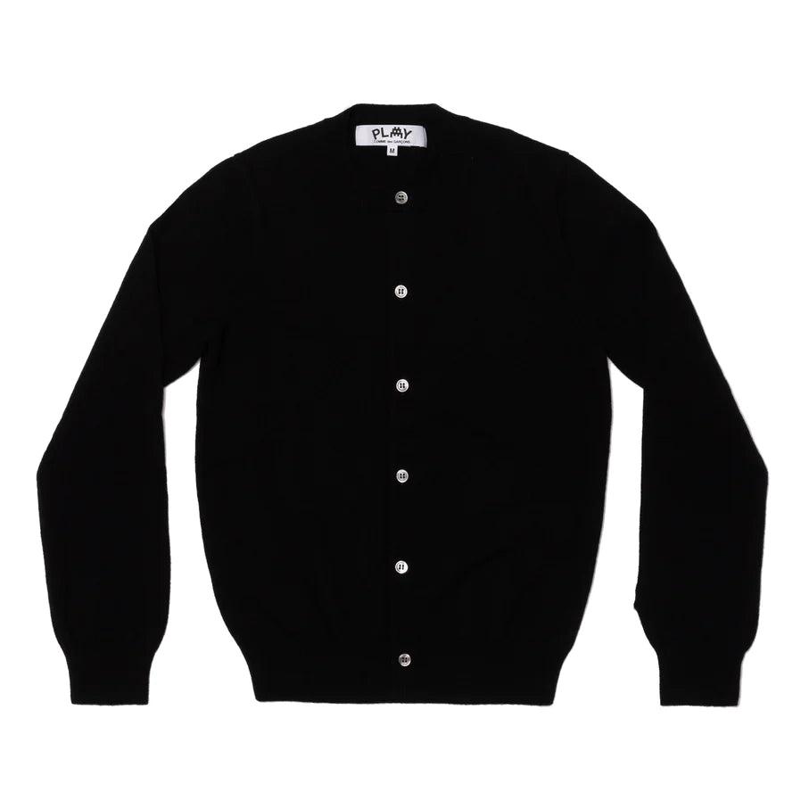 PLAY - the Artist Invader Women's Cardigan - (N087)(Black) by COMME DES GARCONS