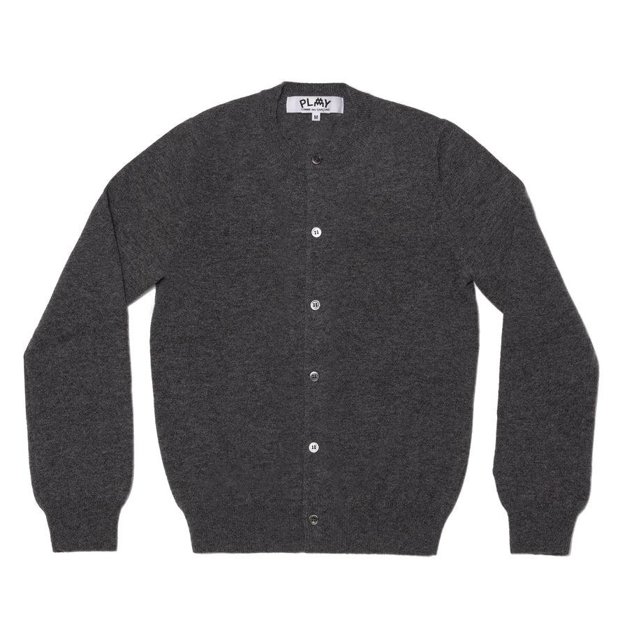 PLAY - the Artist Invader Women's Cardigan - (N087)(Grey) by COMME DES GARCONS