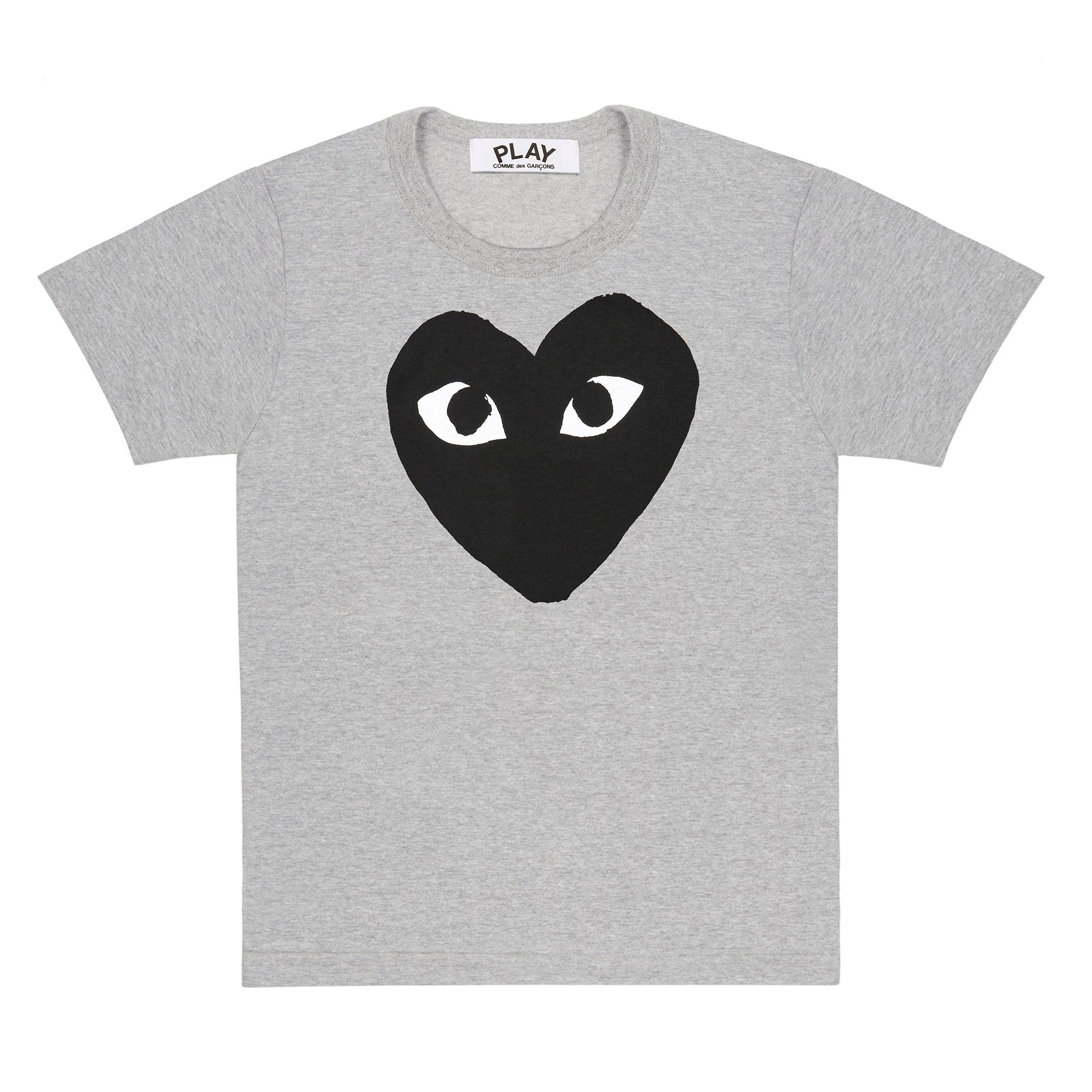 Play - Big Heart T-Shirt - (Grey) by COMME DES GARCONS