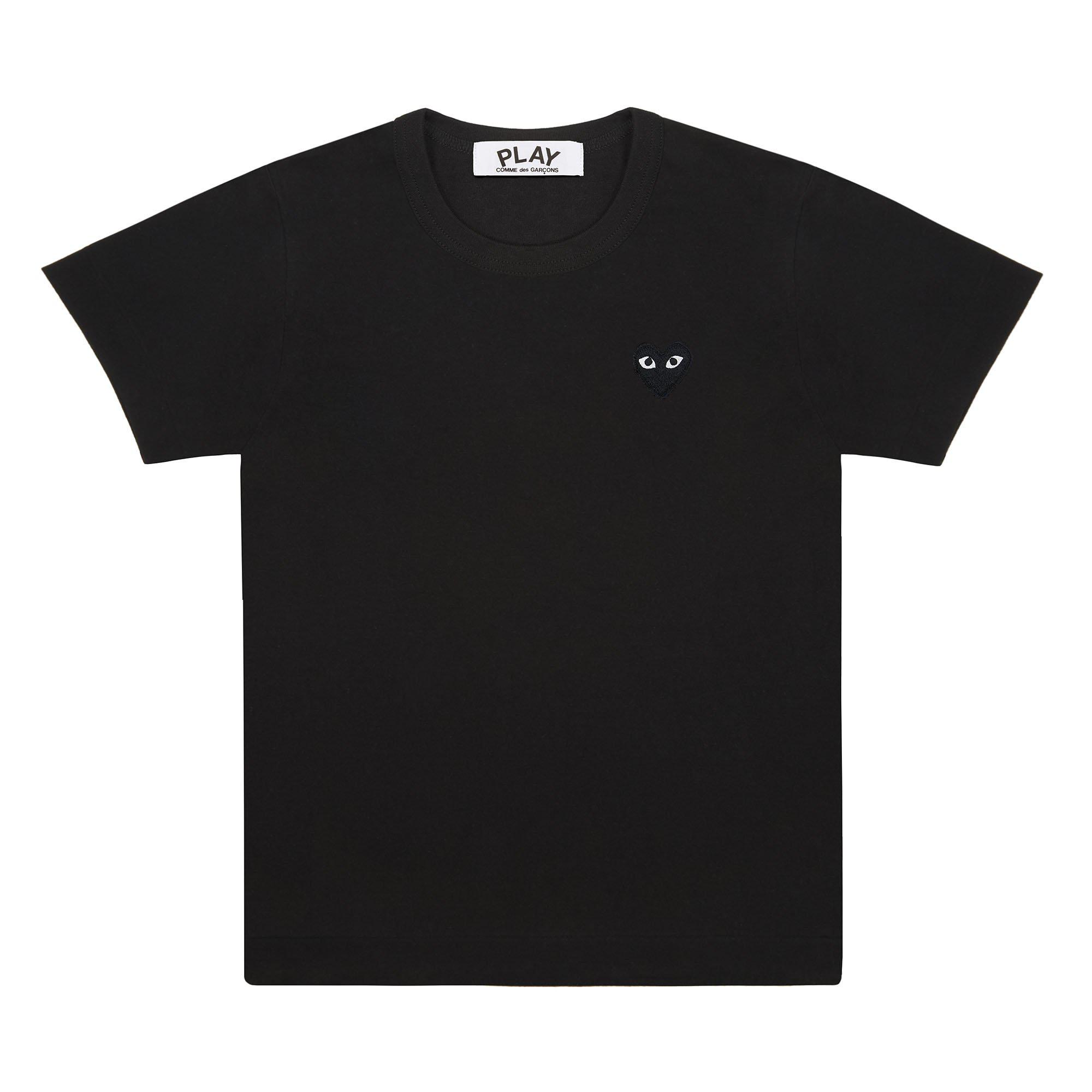Play - Black Heart T-Shirt - (Black) by COMME DES GARCONS
