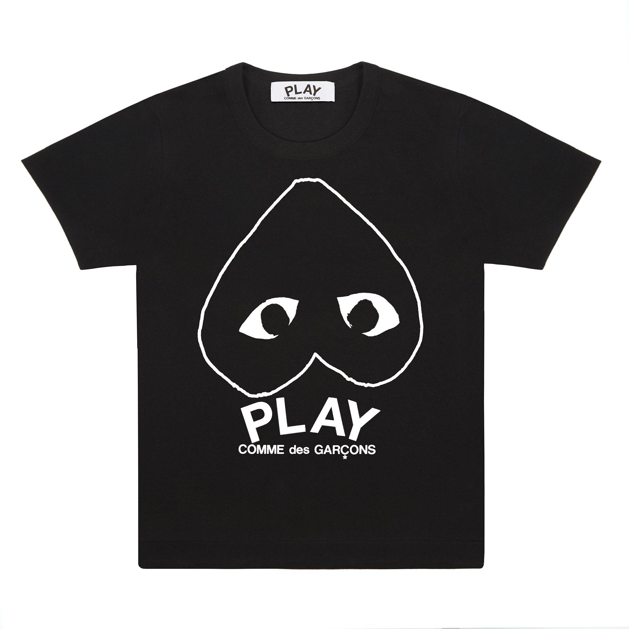 Play - Black T-Shirt - (Black) by COMME DES GARCONS