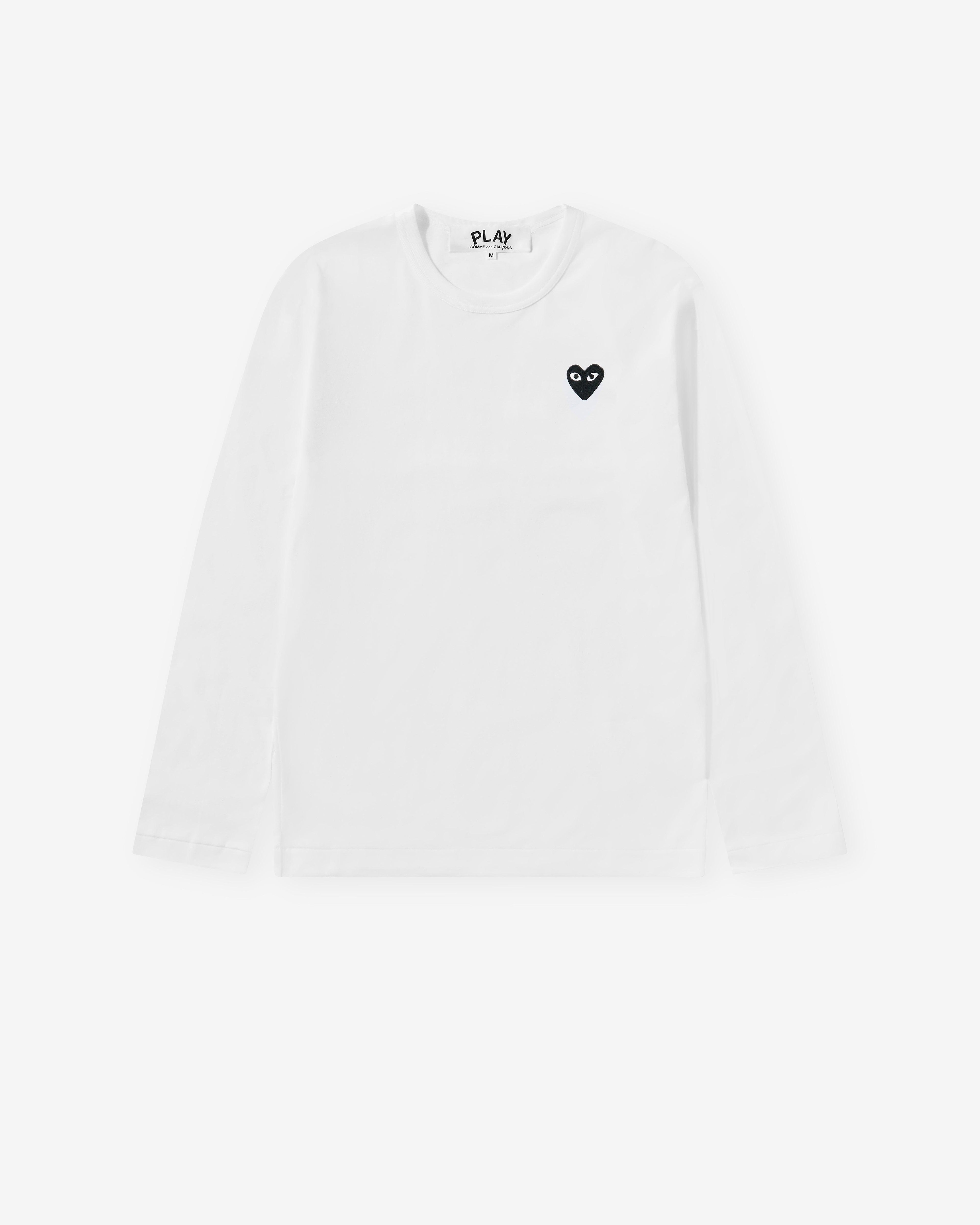 Play Comme des Garçons - Black T-Shirt - (White) by COMME DES GARCONS