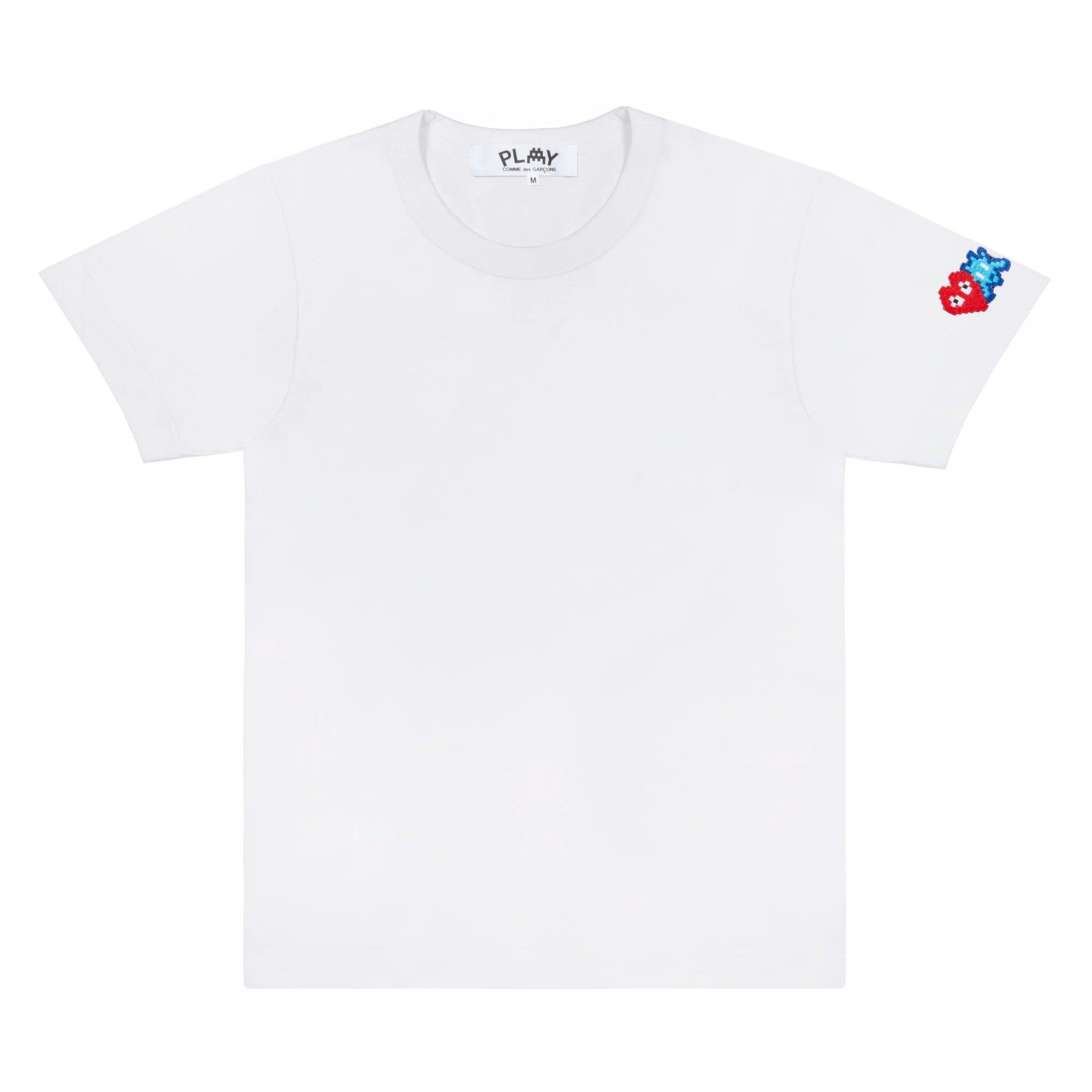 Play Comme des Garçons - Invader S/S T-Shirt - (White) by COMME DES GARCONS