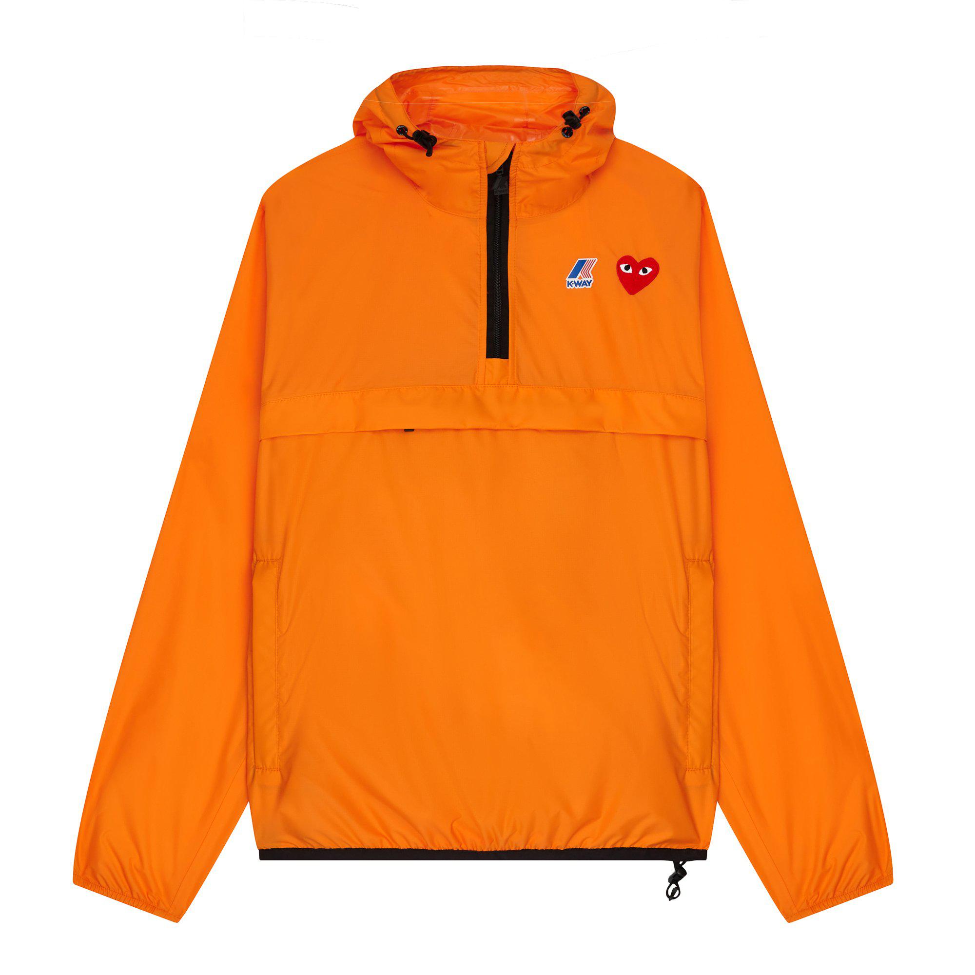 Play Comme des Garçons - K-WAY Le Vrai 3.0 Leon Jacket - (Orange) by COMME DES GARCONS