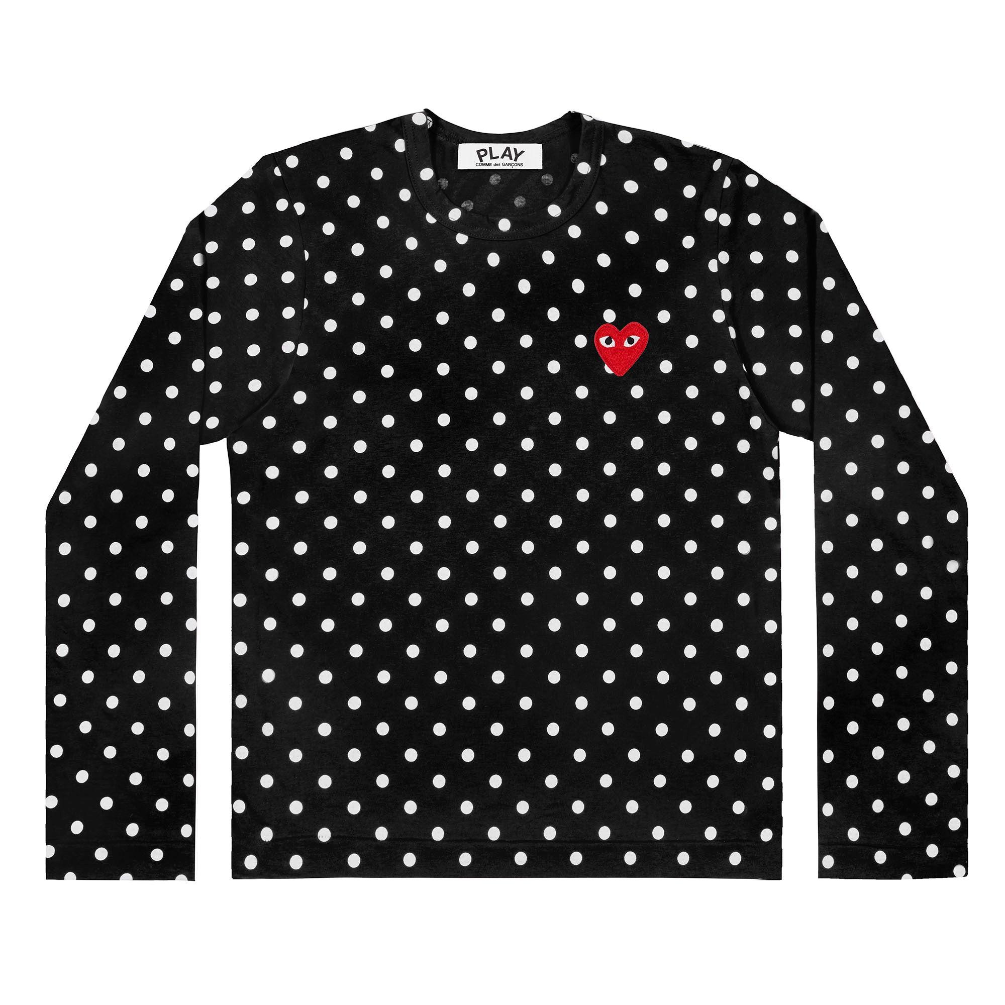 Play Comme des Garçons - Polka Dot T-Shirt - (Black/White) by COMME DES GARCONS