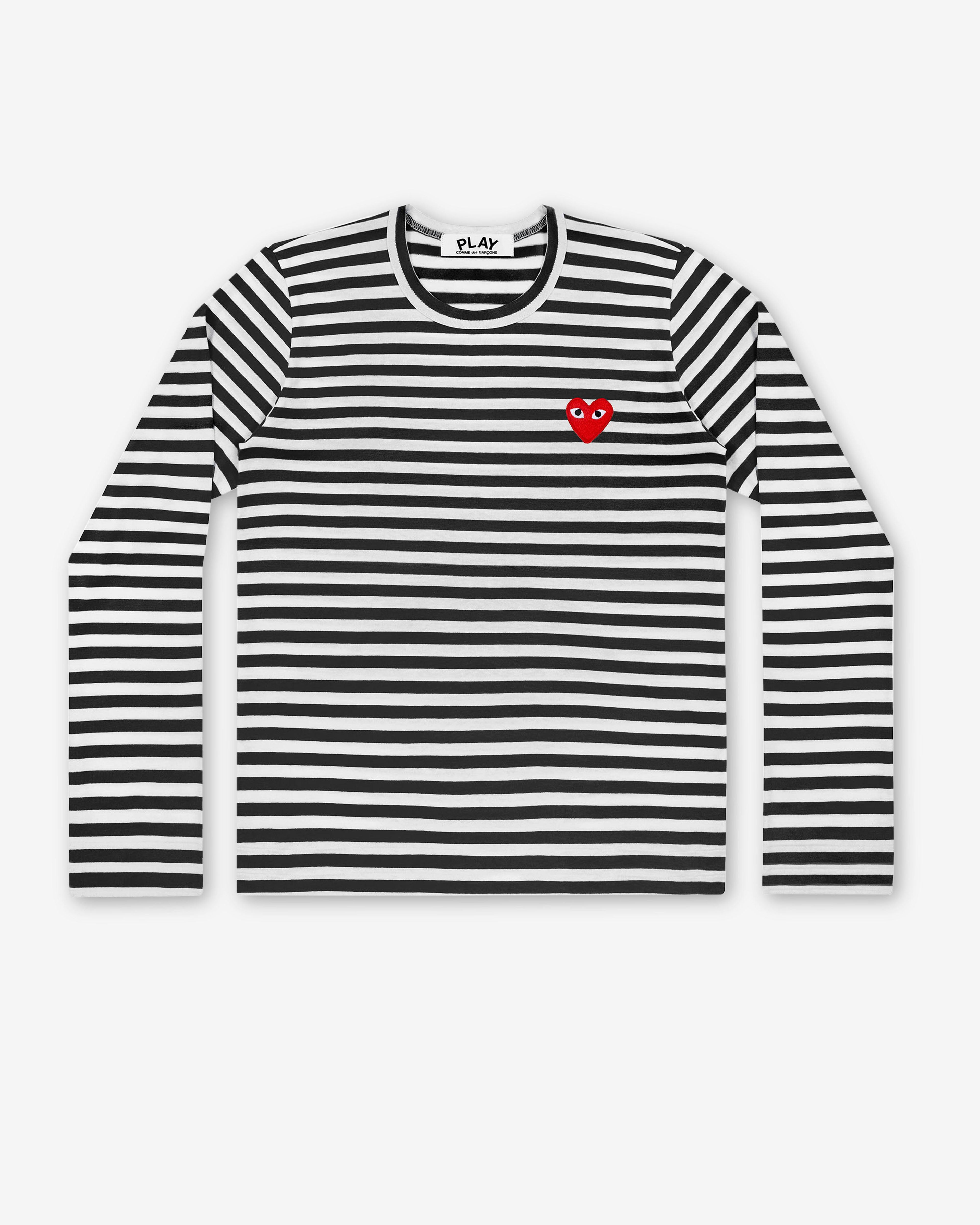 Play Comme des Garçons - Striped T-Shirt - (Black/White) by COMME DES GARCONS