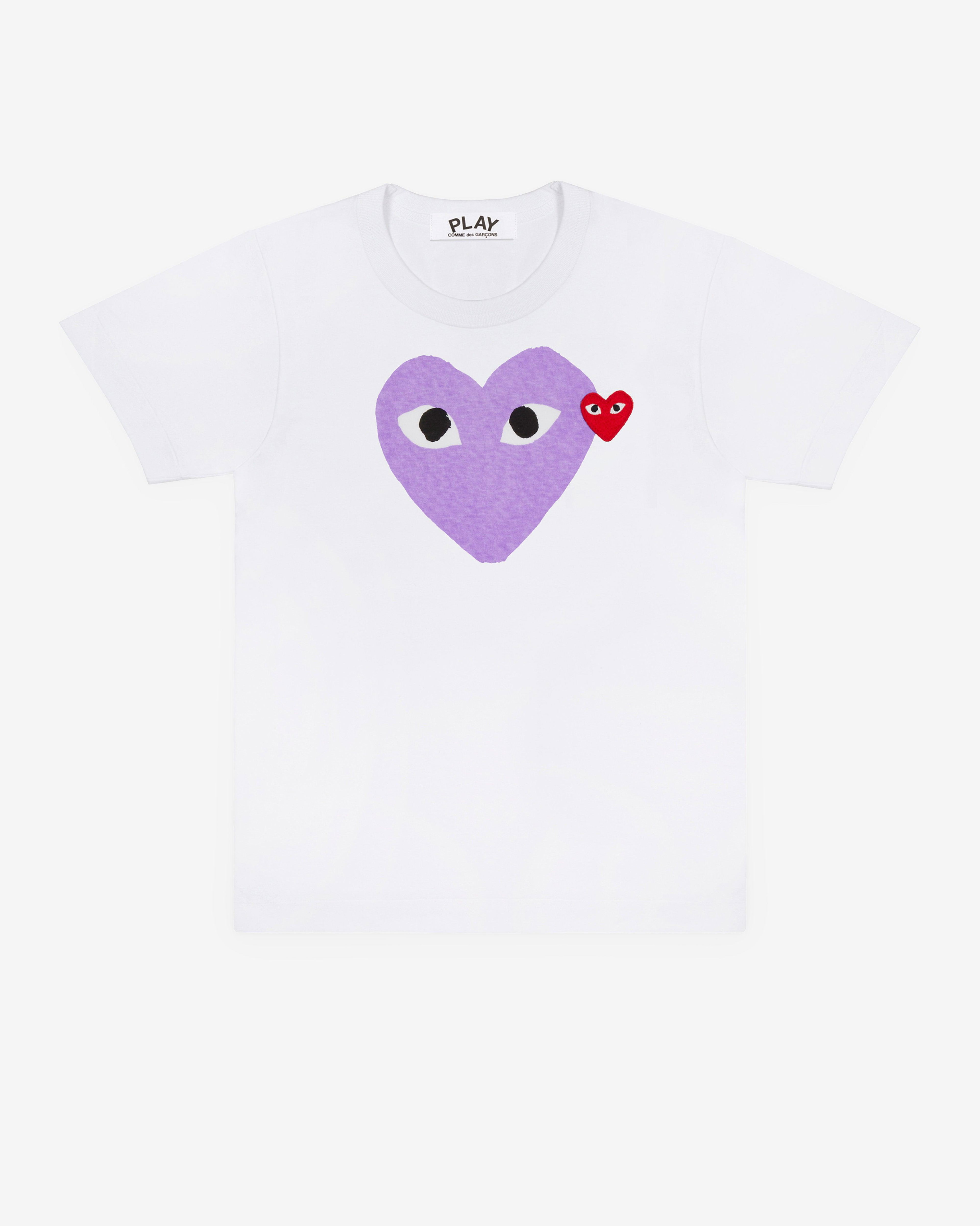 Play Comme des Garçons - T-Shirt - (Purple) by COMME DES GARCONS