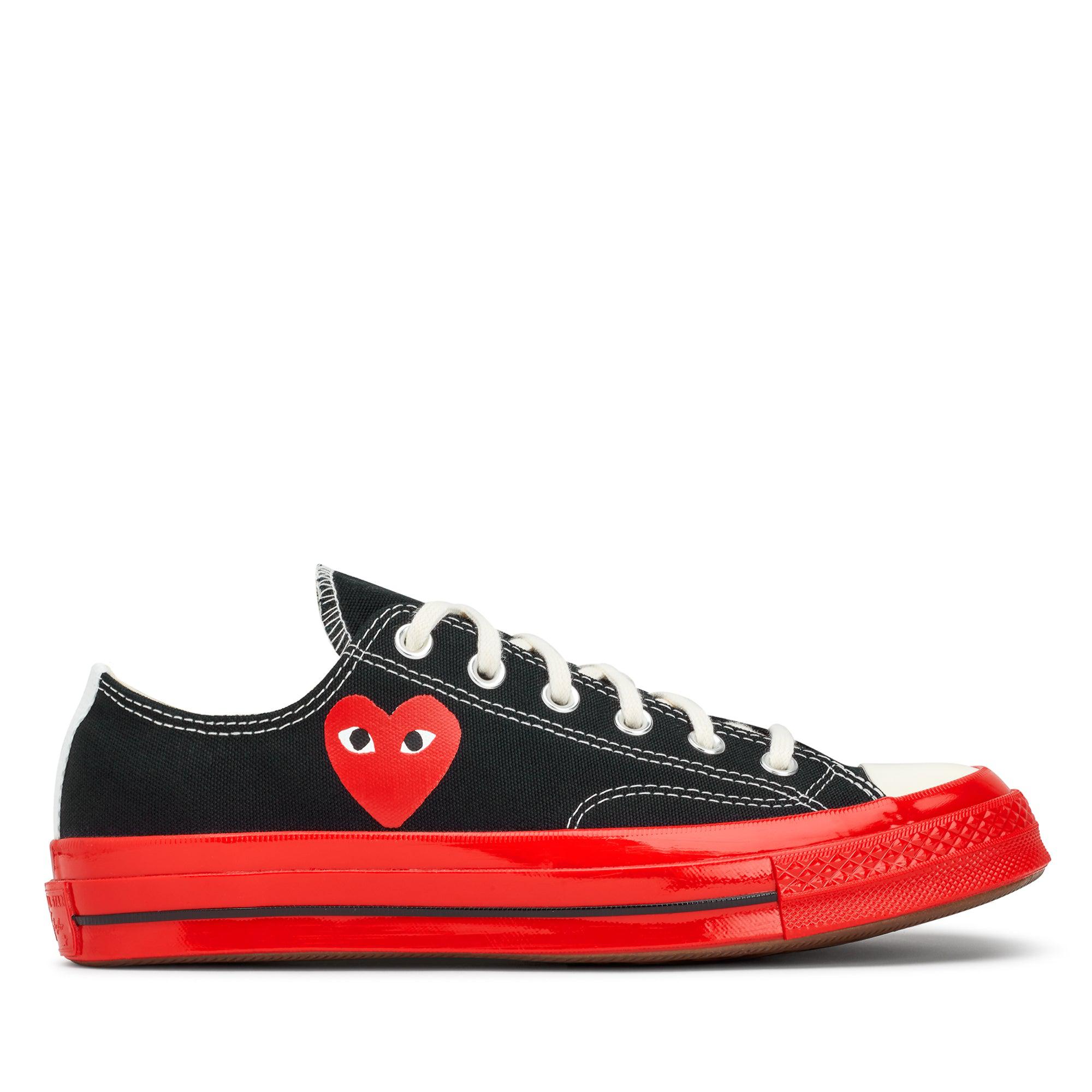 Play Converse - Chuck 70 Low Top - (Red/Black) by COMME DES GARCONS