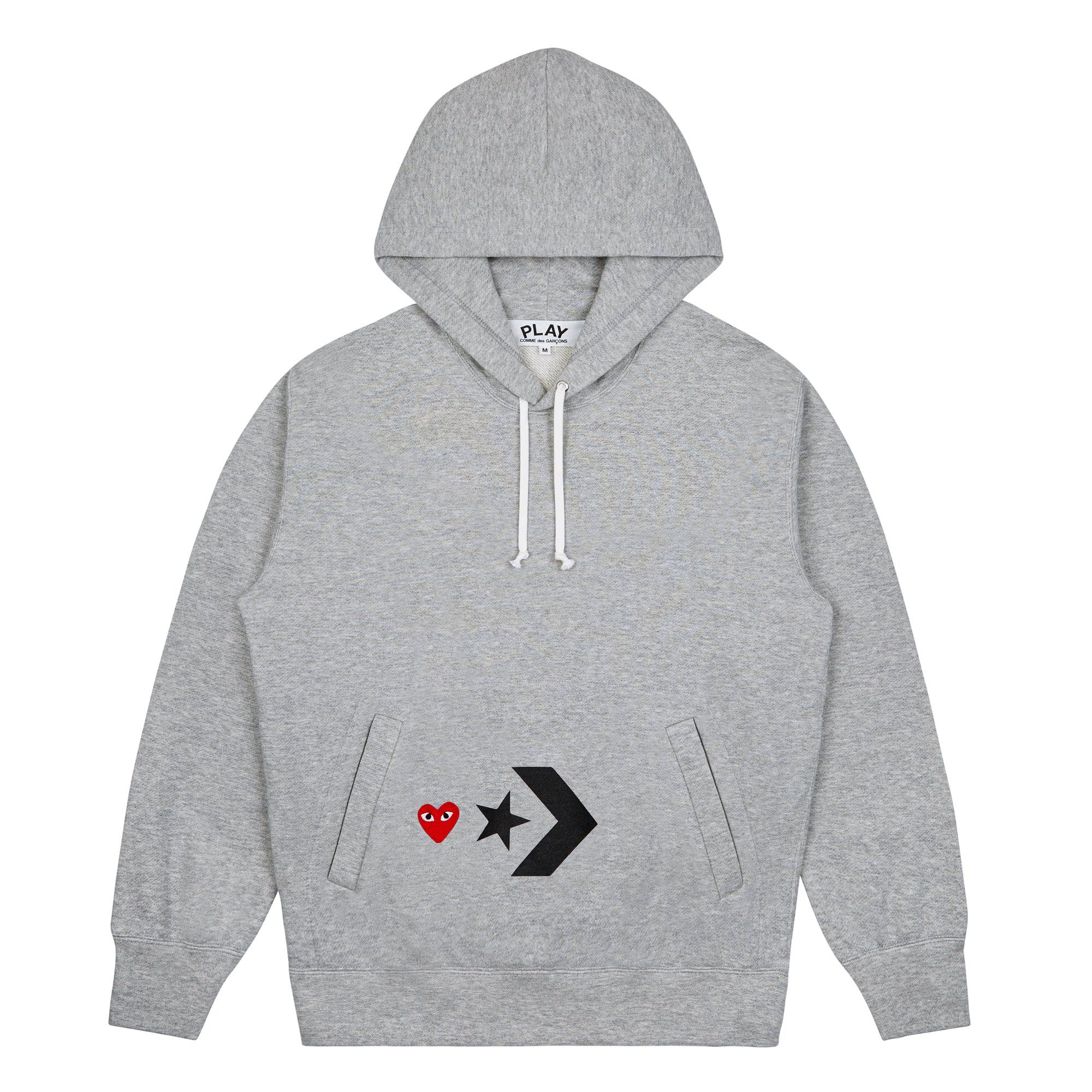 Play - Converse x Hoodie - (Grey) by COMME DES GARCONS