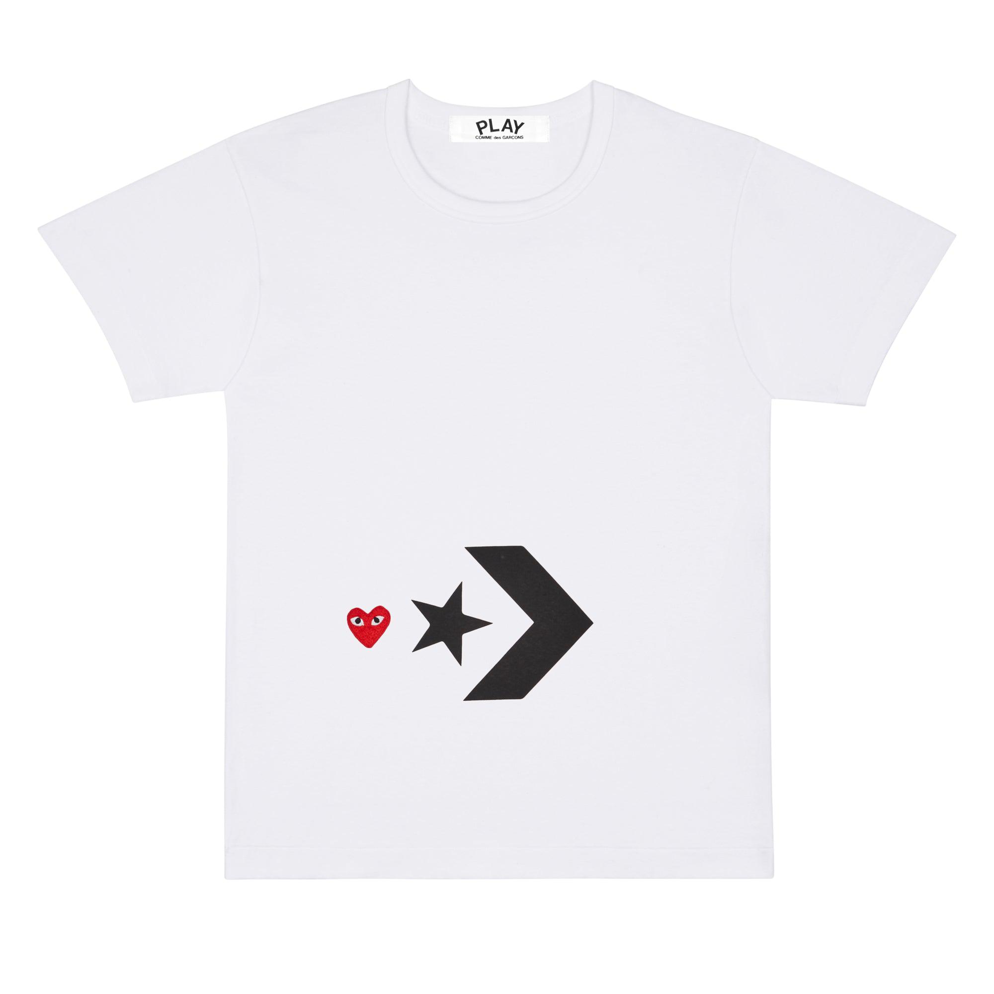 Play - Converse x T-Shirt - (White) by COMME DES GARCONS