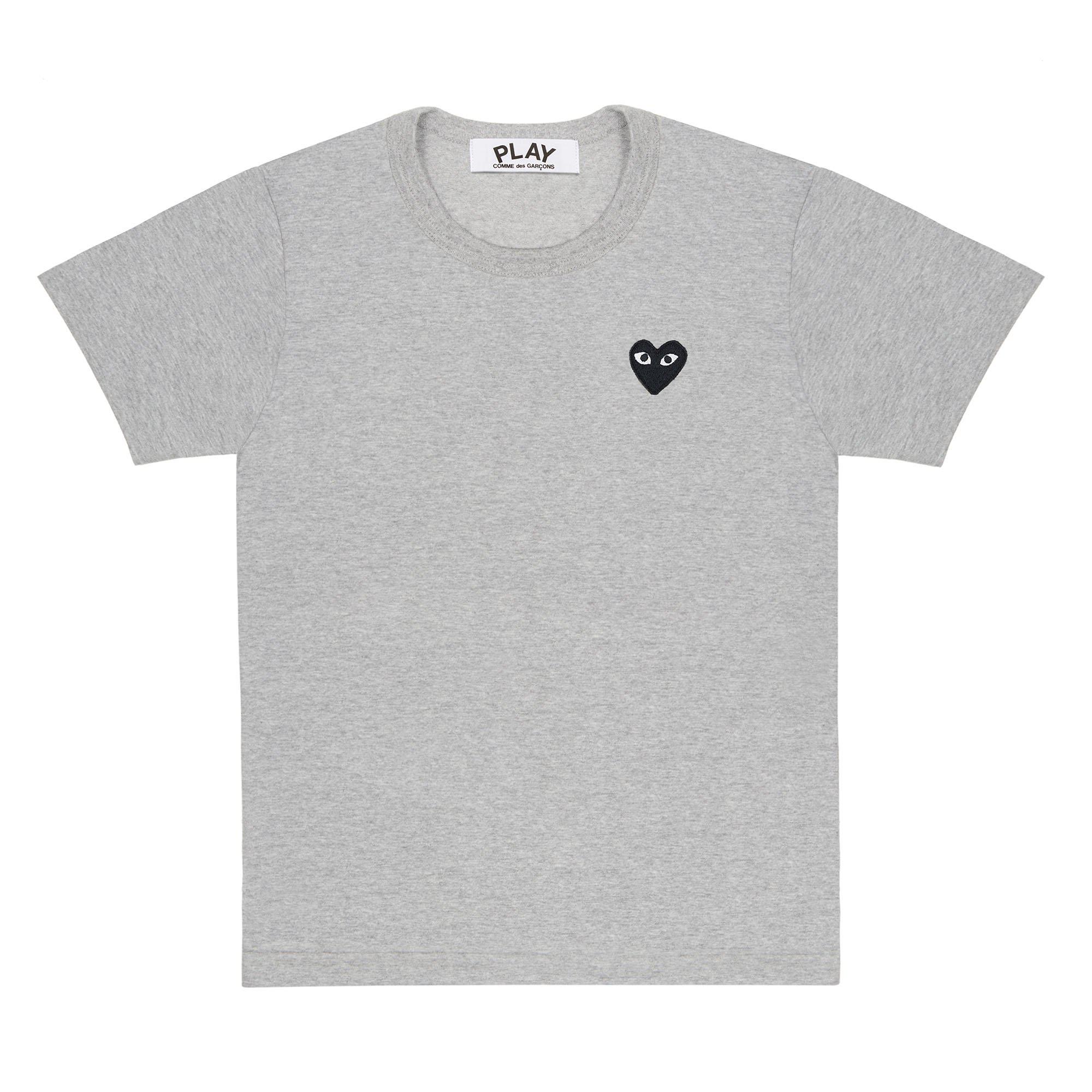Play - Grey T-Shirt by COMME DES GARCONS