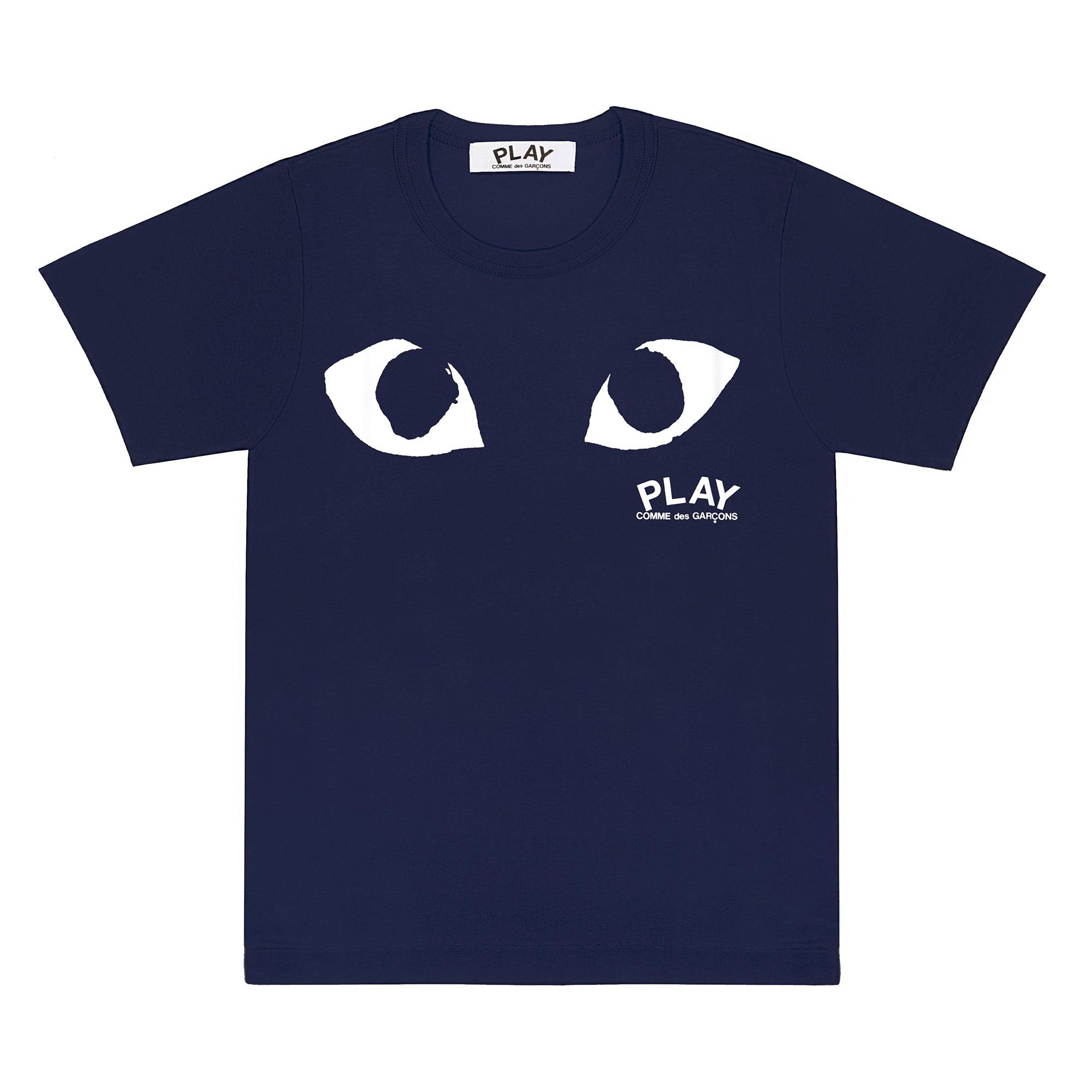 Play - Navy T-Shirt by COMME DES GARCONS