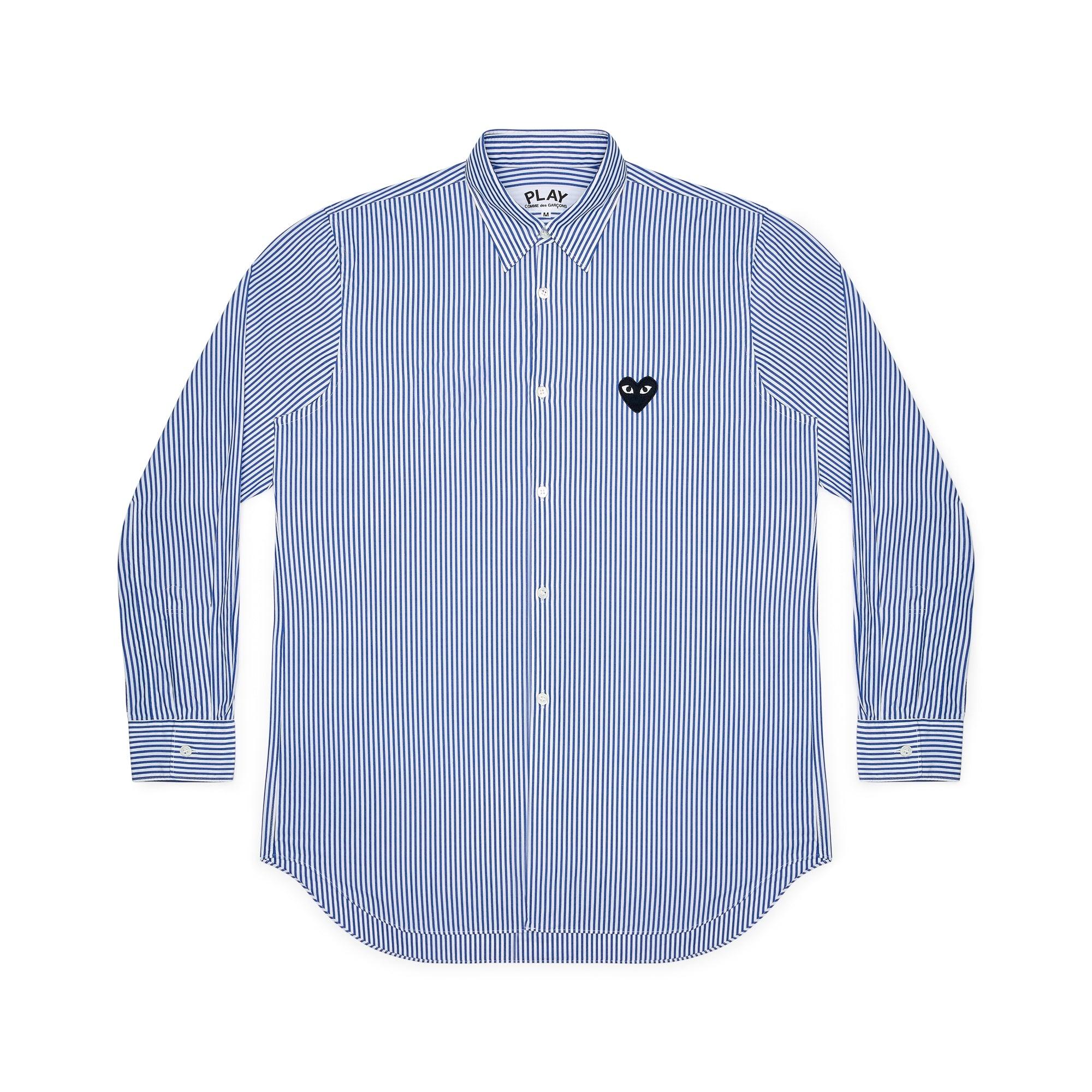 Play - Striped Shirt - (B017)(B018)(Blue/White) by COMME DES GARCONS