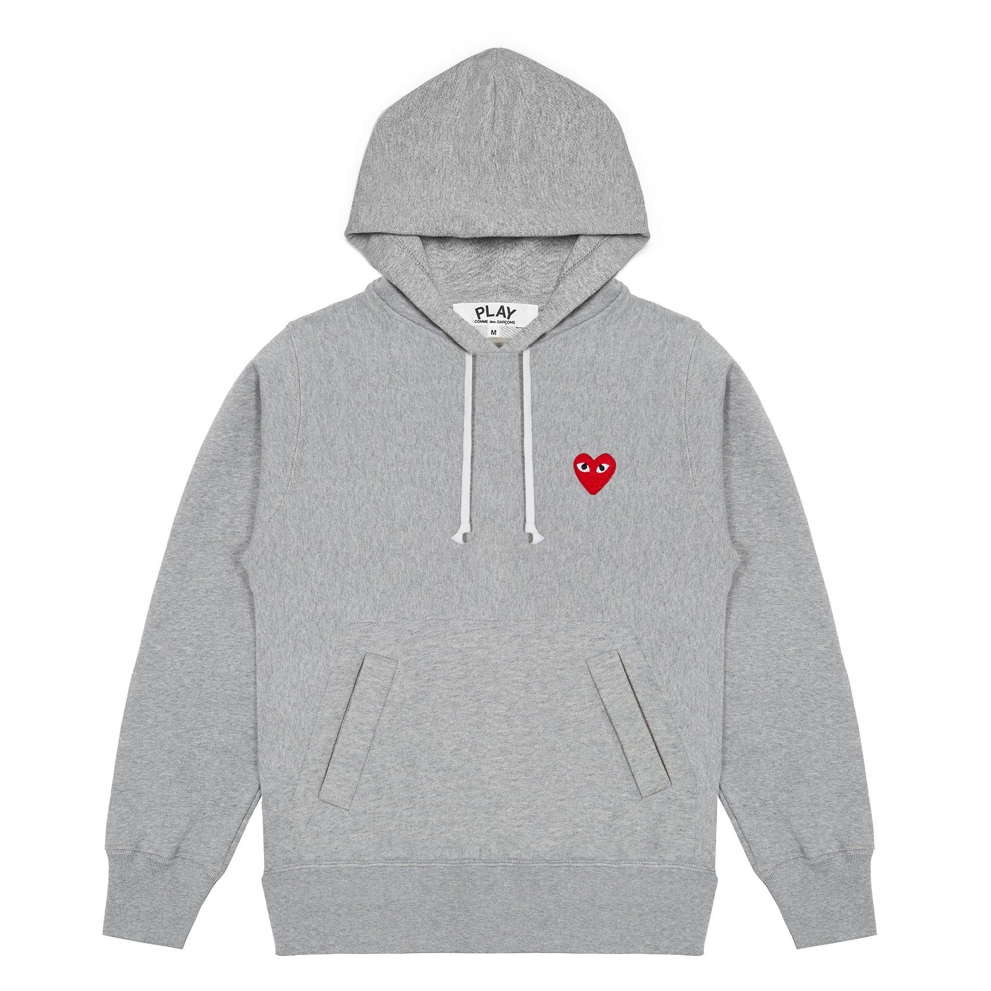 Play - Sweatshirt - (Grey T169) by COMME DES GARCONS