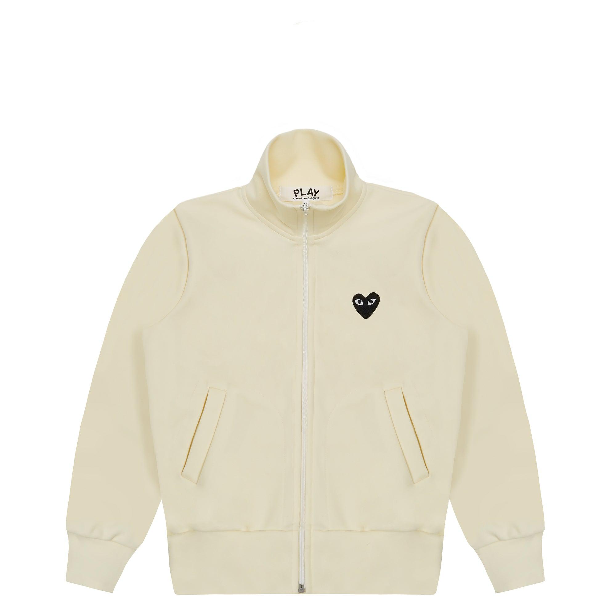Play - Sweatshirt with Big Heart - (Ivory) by COMME DES GARCONS