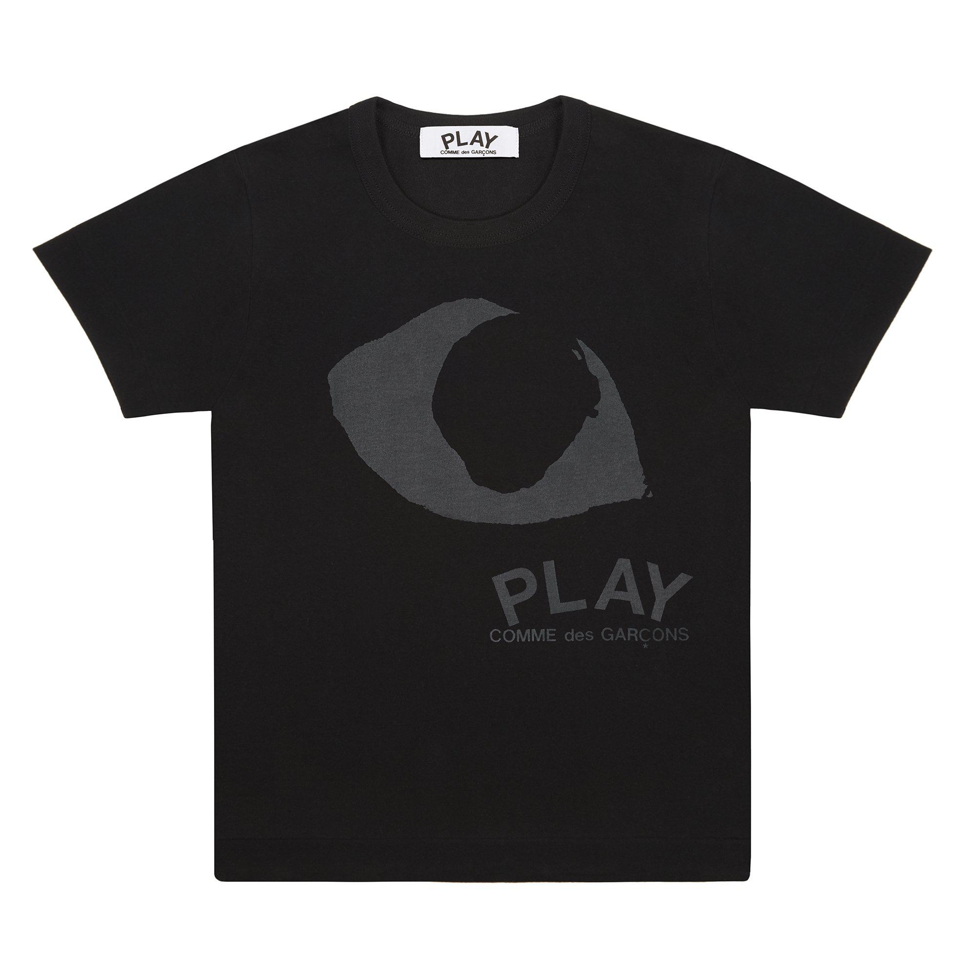 Play - T-Shirt - (Black/Black) by COMME DES GARCONS