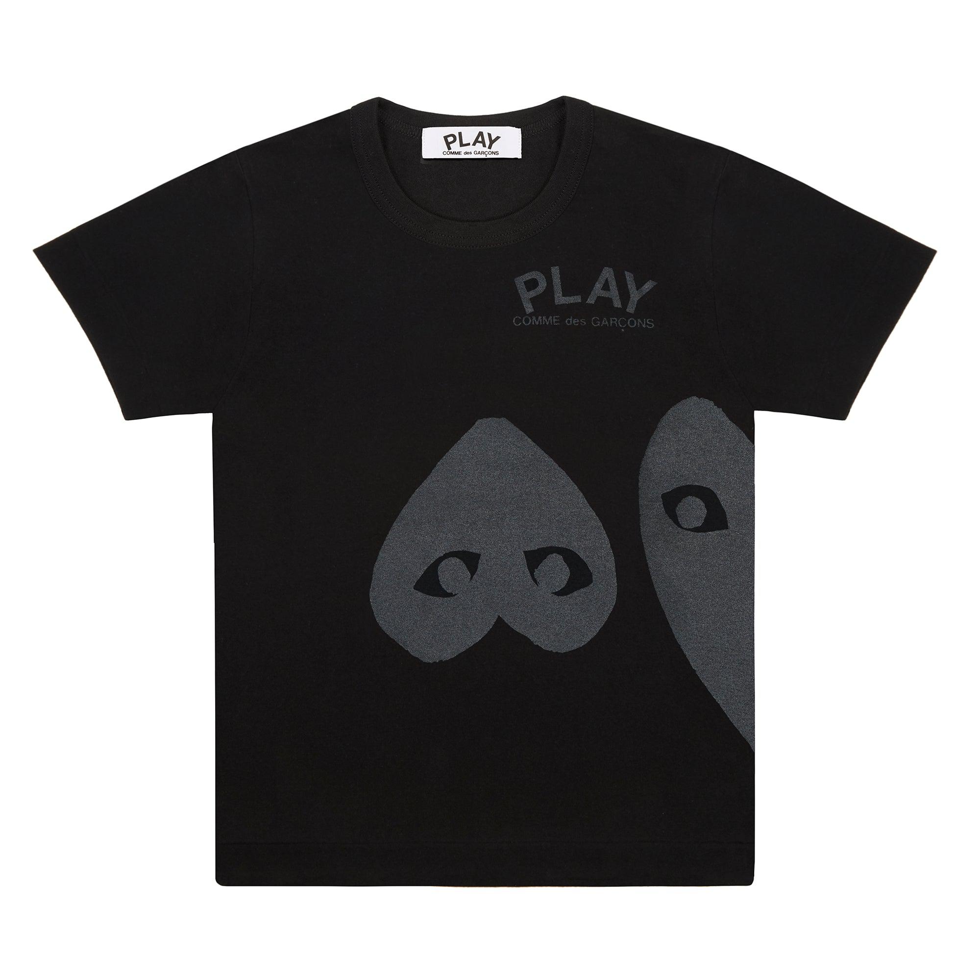 Play - T-Shirt - (Black/Black) by COMME DES GARCONS