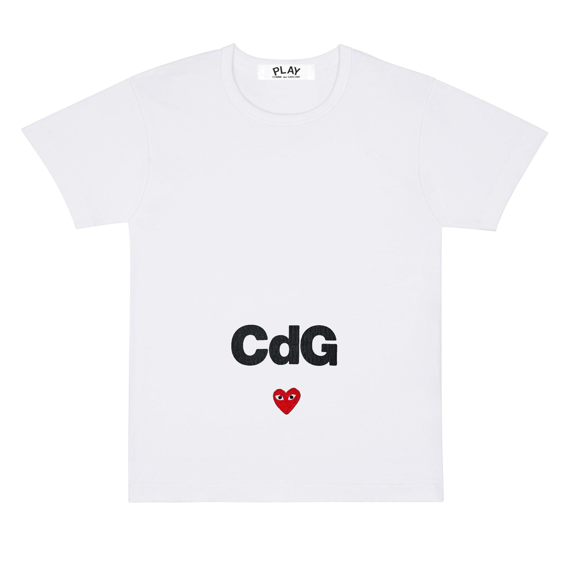 Play - T-Shirt - (White) by COMME DES GARCONS