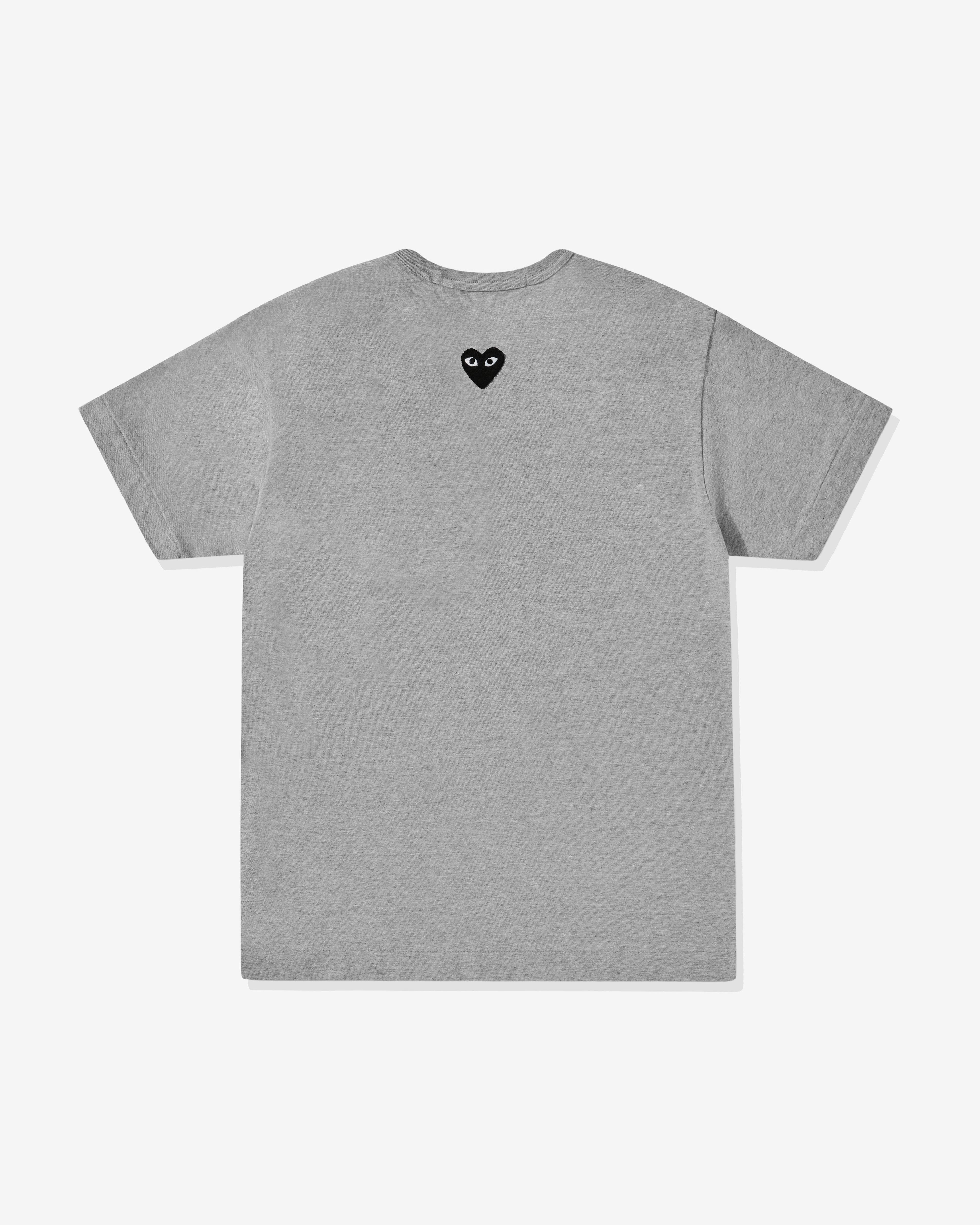 Play - Unisex Reverse Black Heart T-Shirt - (Grey) by COMME DES GARCONS