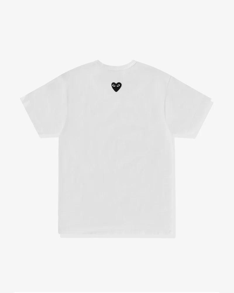 Play - Unisex Reverse Black Heart T-Shirt - (White) by COMME DES GARCONS