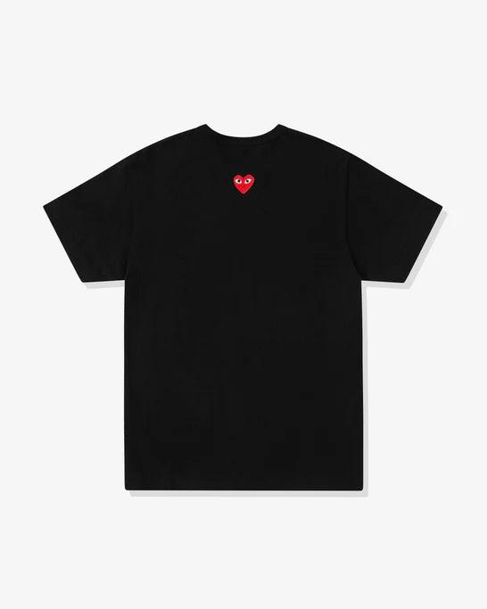 Play - Unisex Reverse Red Heart T-Shirt - (Black) by COMME DES GARCONS