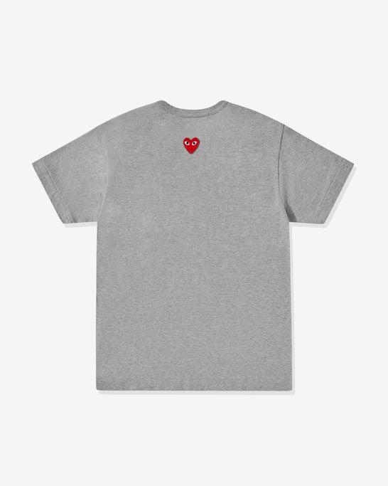 Play - Unisex Reverse Red Heart T-Shirt - (Grey) by COMME DES GARCONS