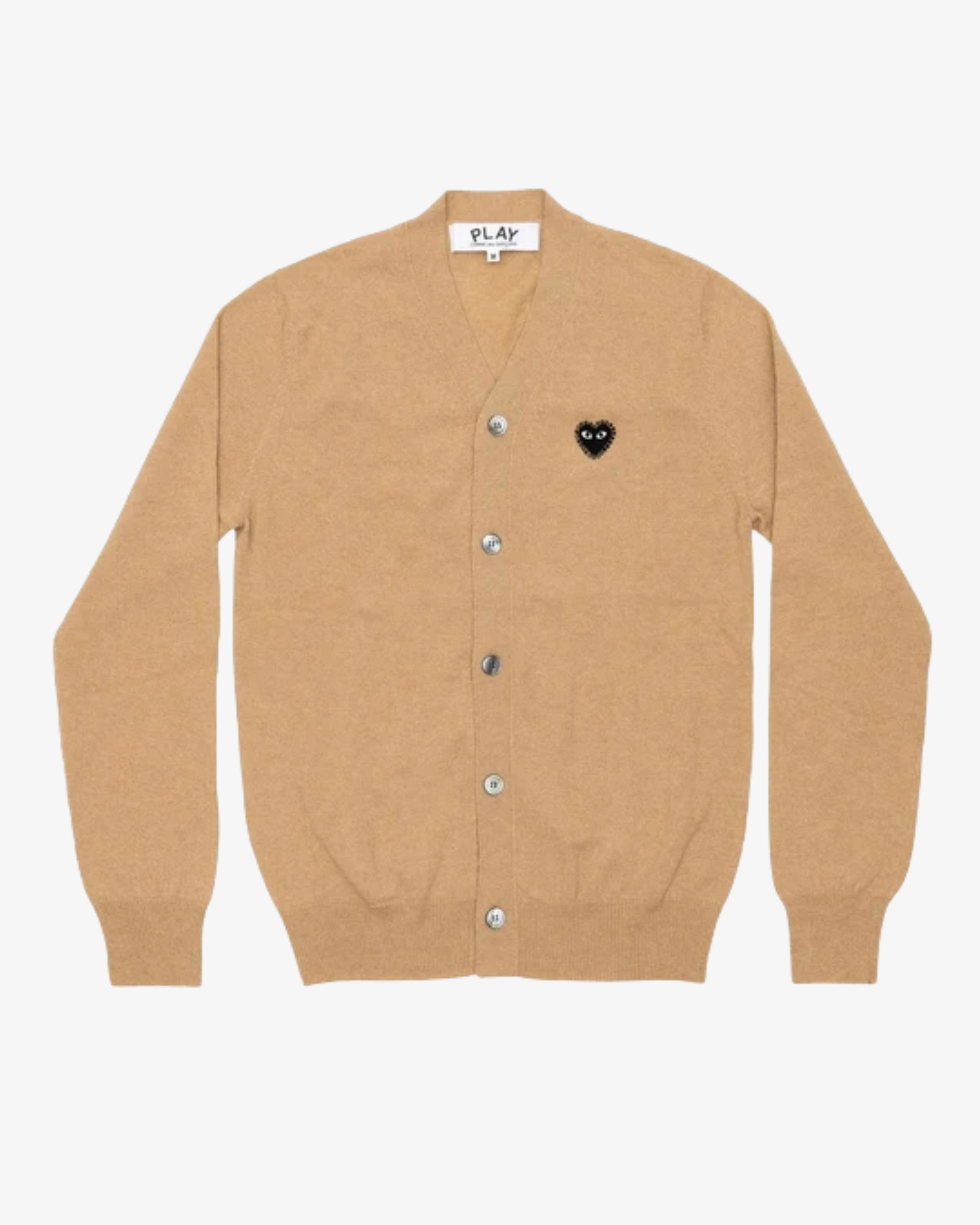 Play - V-Neck Cardigan - (Beige) by COMME DES GARCONS