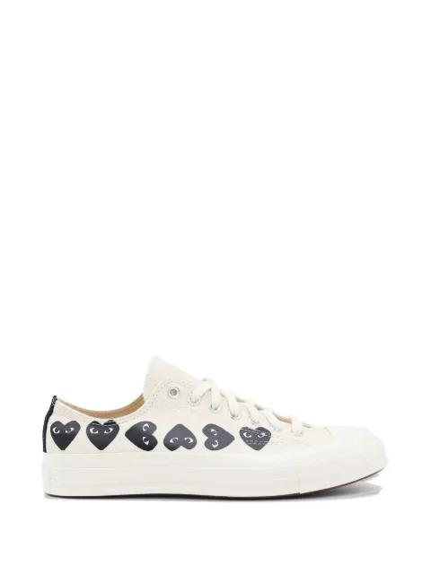 Play heart-print sneakers by COMME DES GARCONS