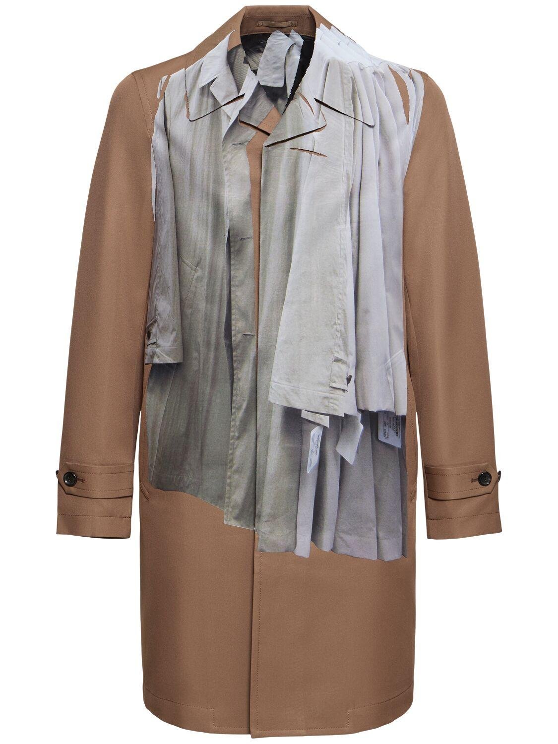 Printed Trench Coat by COMME DES GARCONS