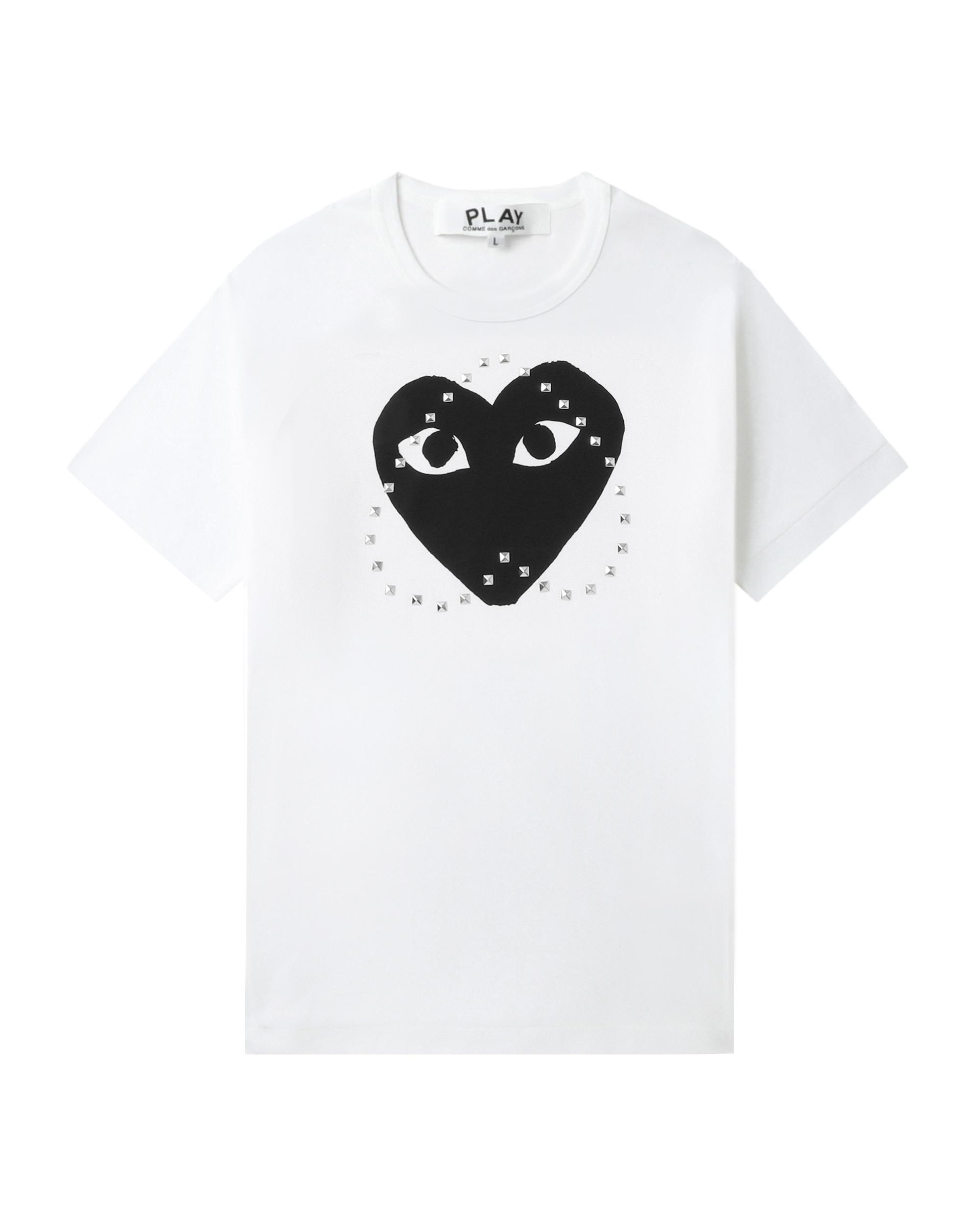 Red heart X Studs tee by COMME DES GARCONS