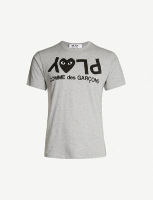 Reverse-logo-print cotton-jersey T-shirt by COMME DES GARCONS