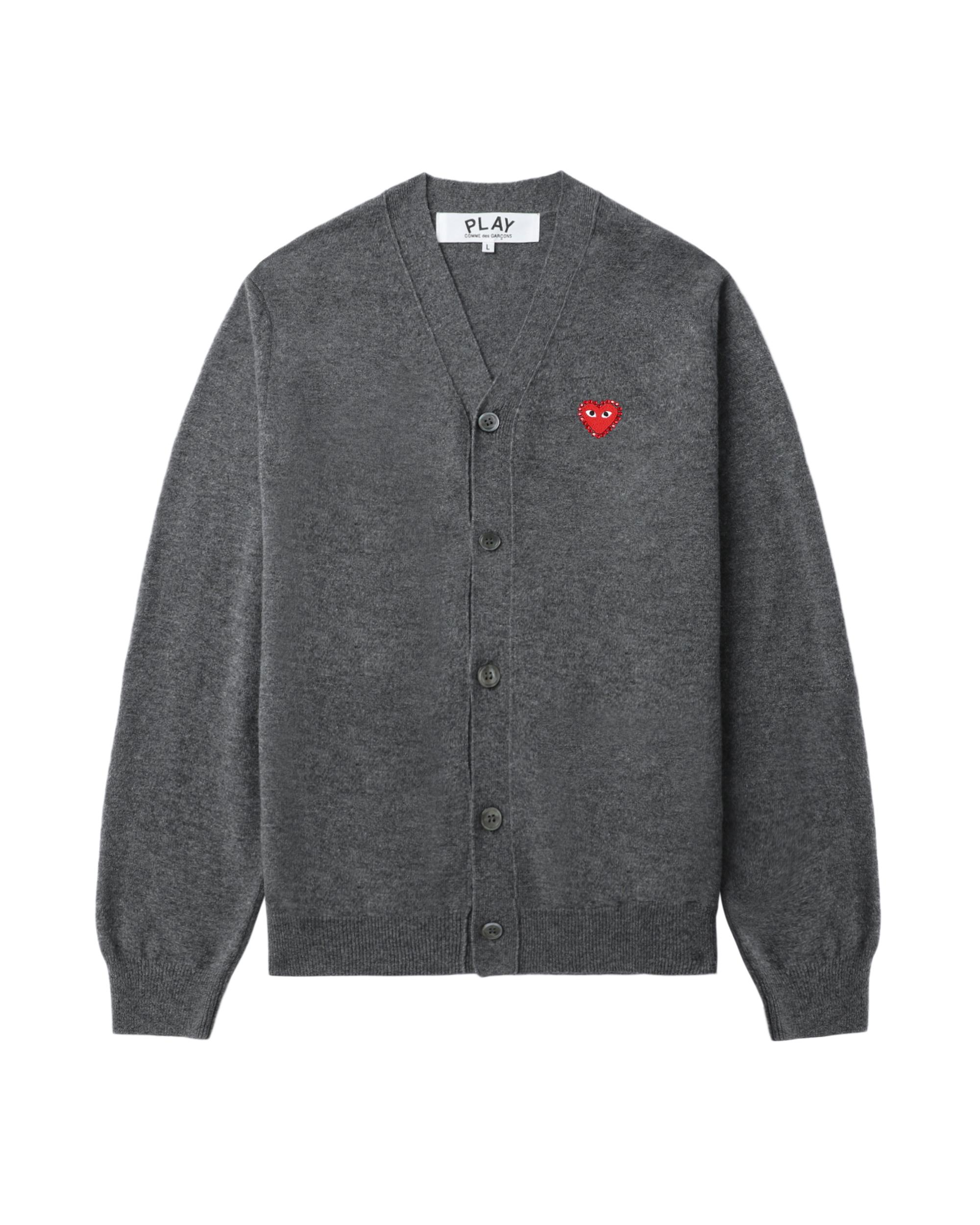 Rhinestone logo cardigan by COMME DES GARCONS