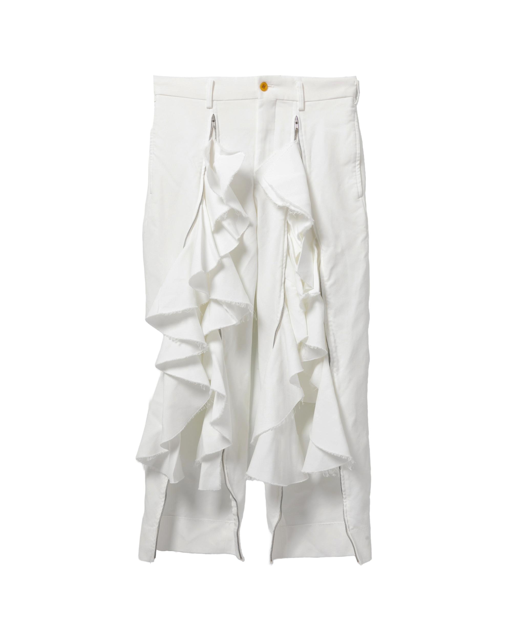 Ruffle-panel wide-leg cropped pants by COMME DES GARCONS