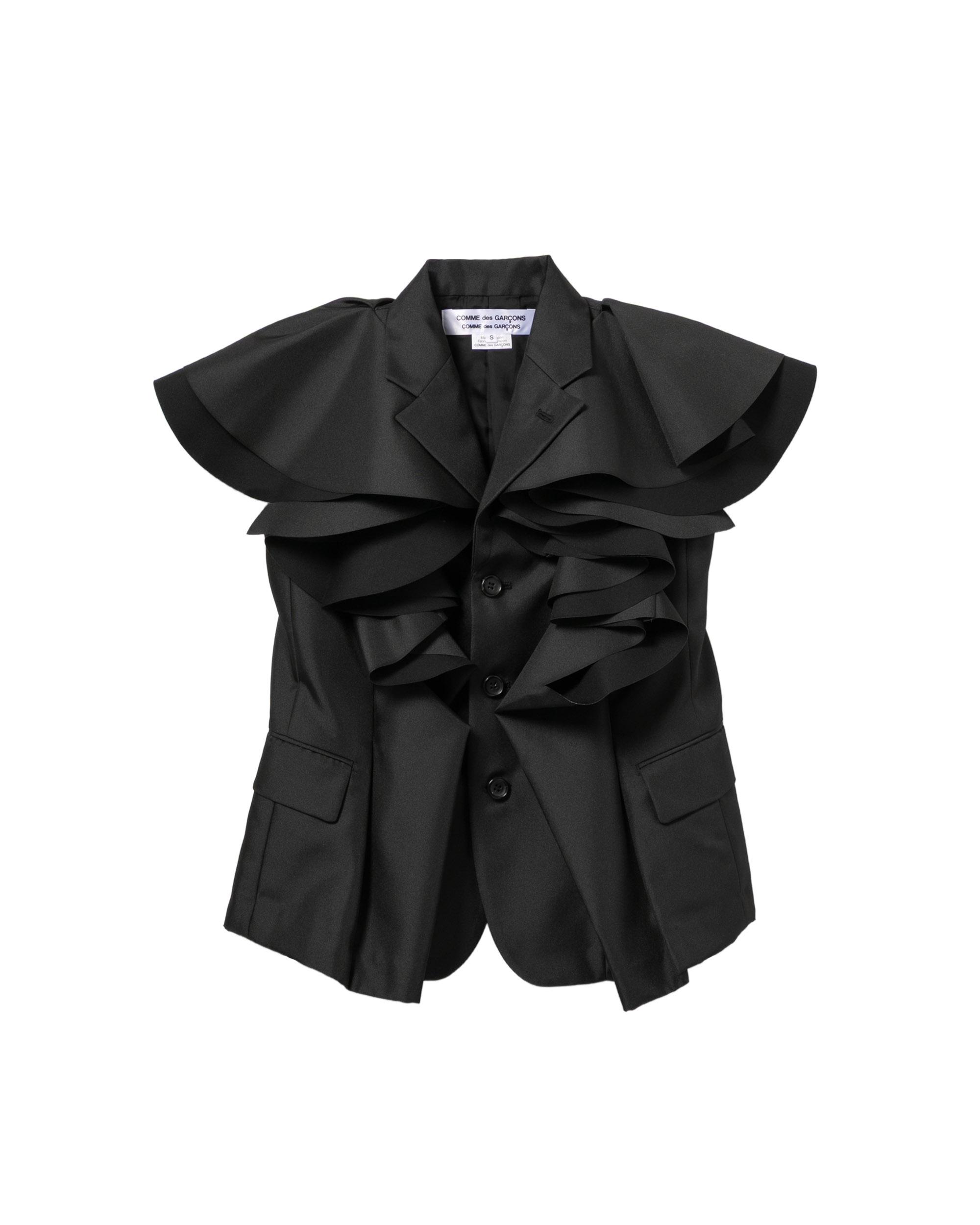 Ruffled tailored vest by COMME DES GARCONS