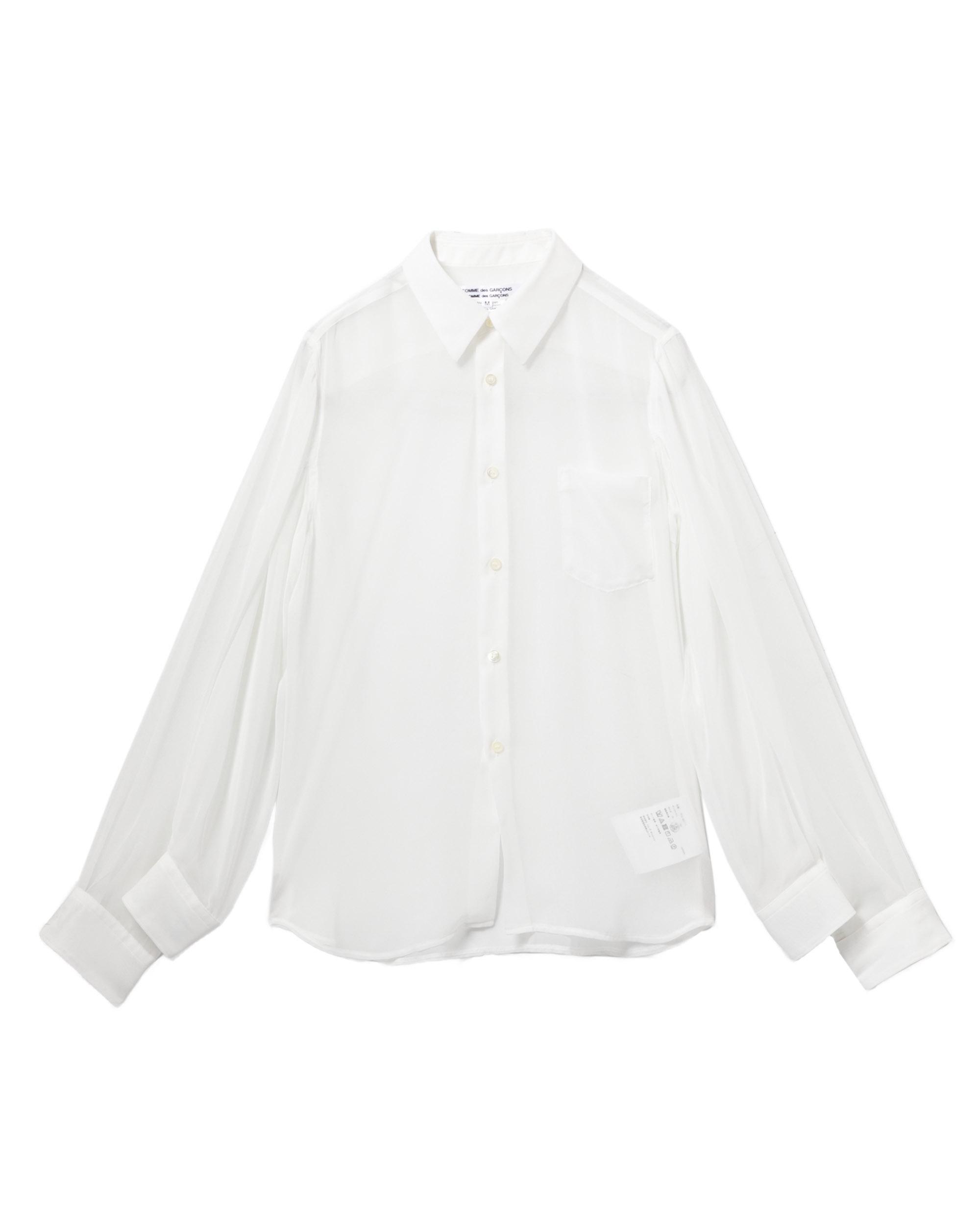 Sheer button-up shirt by COMME DES GARCONS