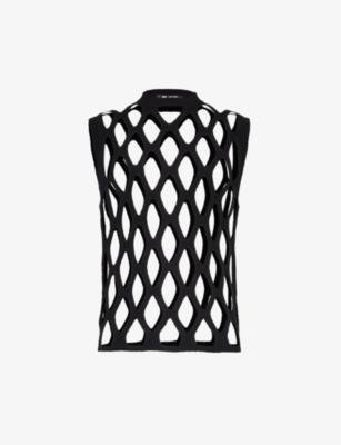 Sleeveless cut-out knitted top by COMME DES GARCONS