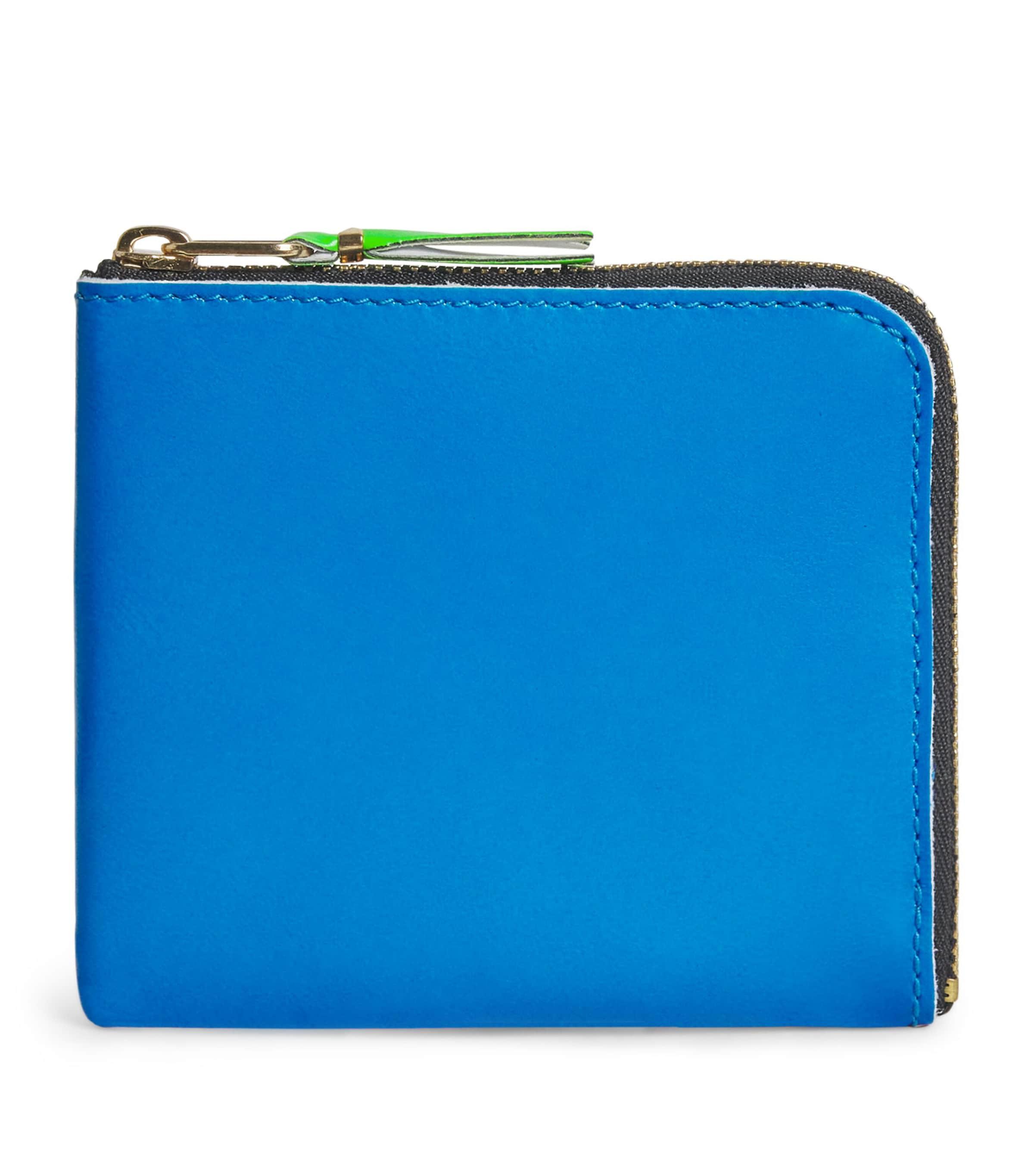 Small Leather Super Fluo Wallet by COMME DES GARCONS