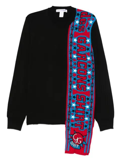Soccer Scarf sweater by COMME DES GARCONS