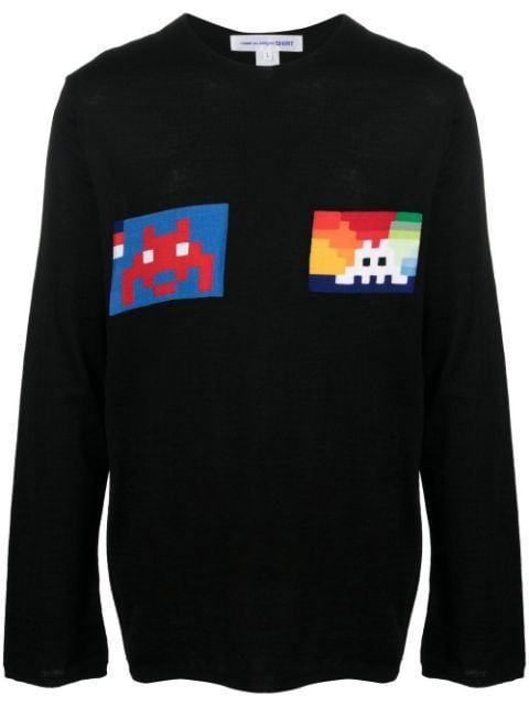 Space Invaders jumper by COMME DES GARCONS