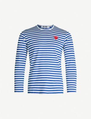 Striped cotton-jersey top by COMME DES GARCONS