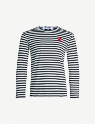 Striped cotton jumper by COMME DES GARCONS