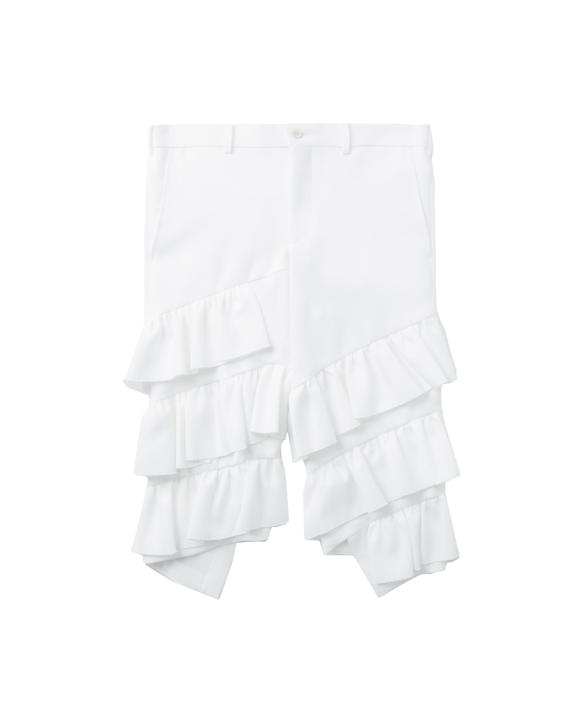 Tiered ruffle shorts by COMME DES GARCONS