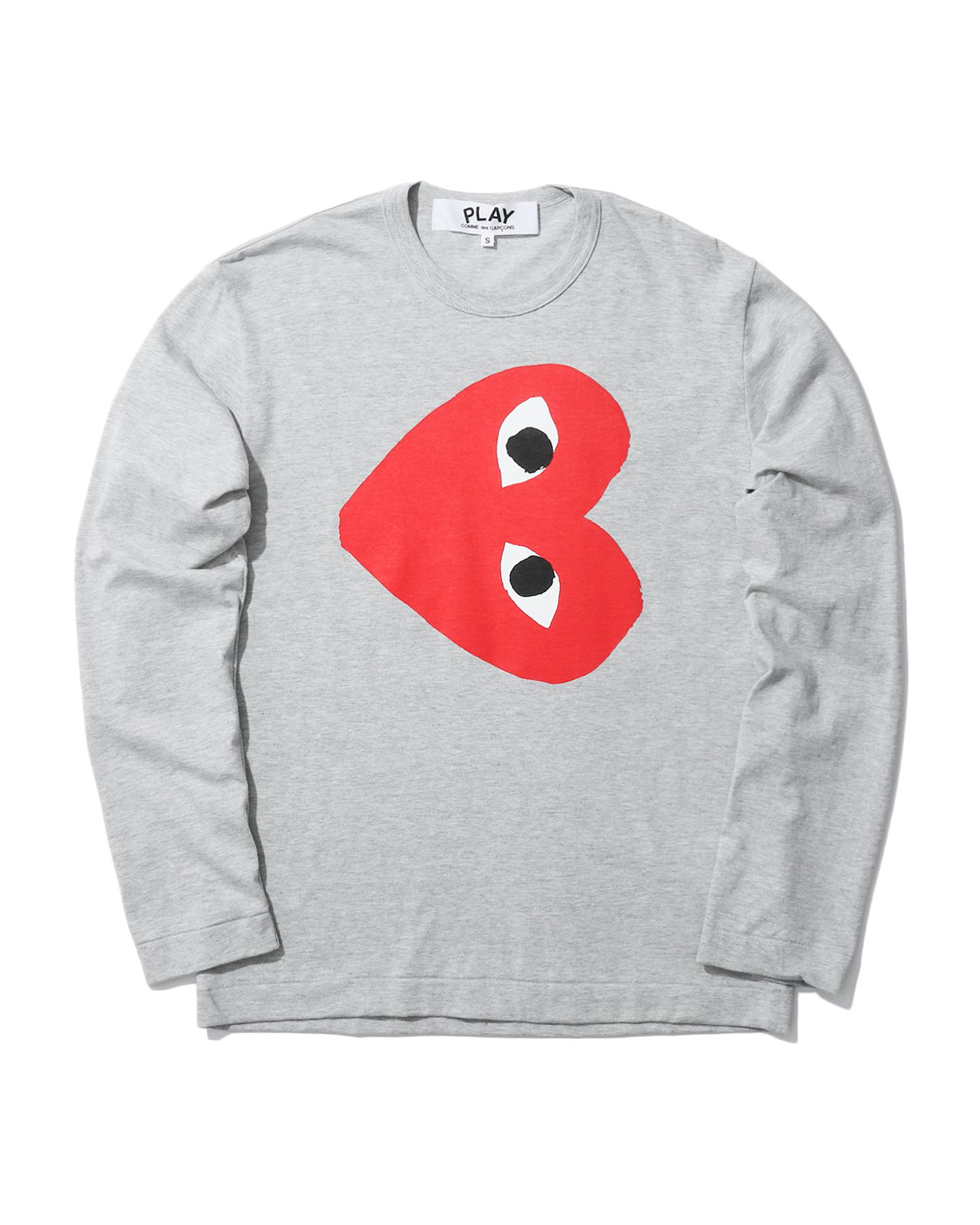 Tilted heart logo tee by COMME DES GARCONS