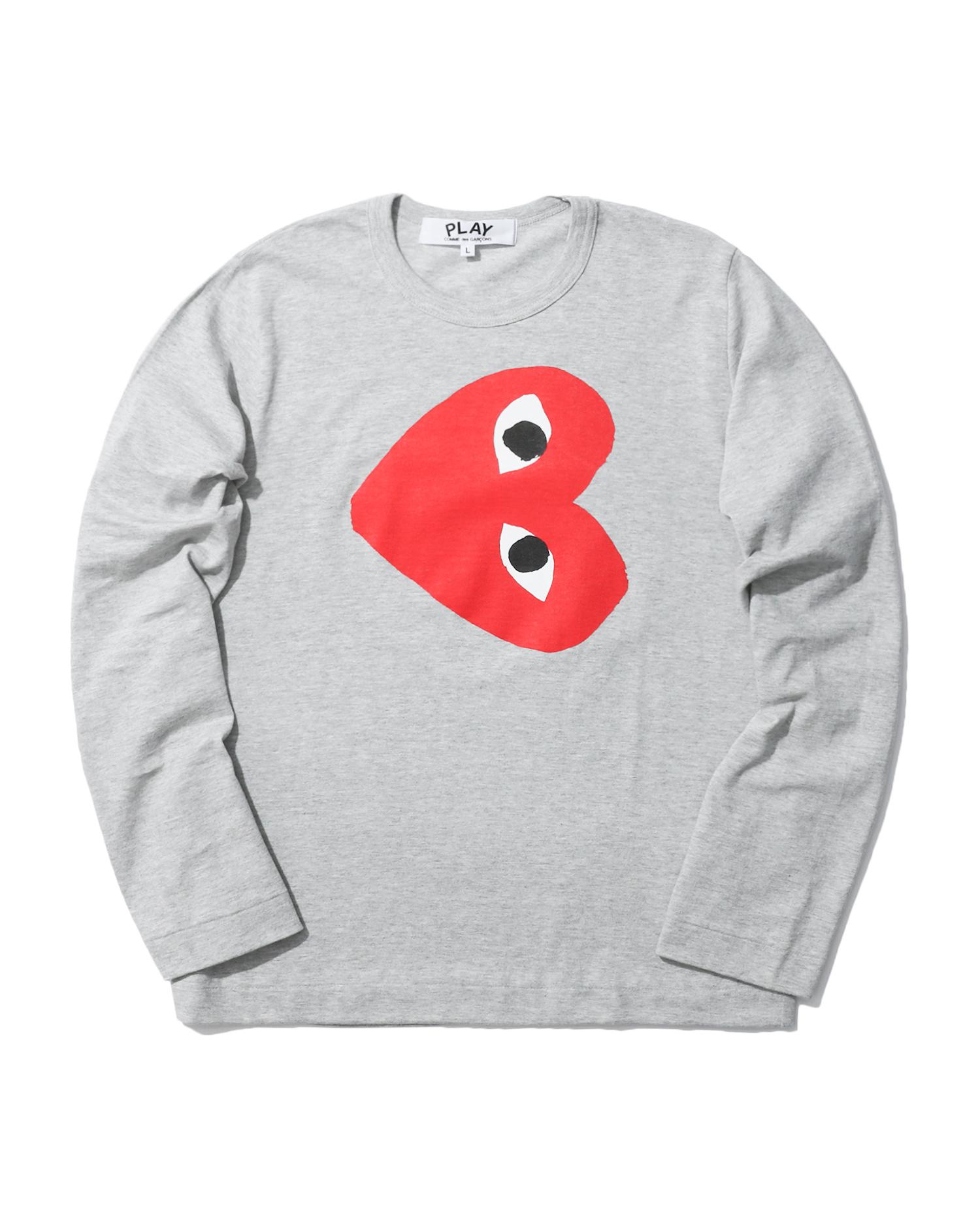 Tilted heart logo tee by COMME DES GARCONS