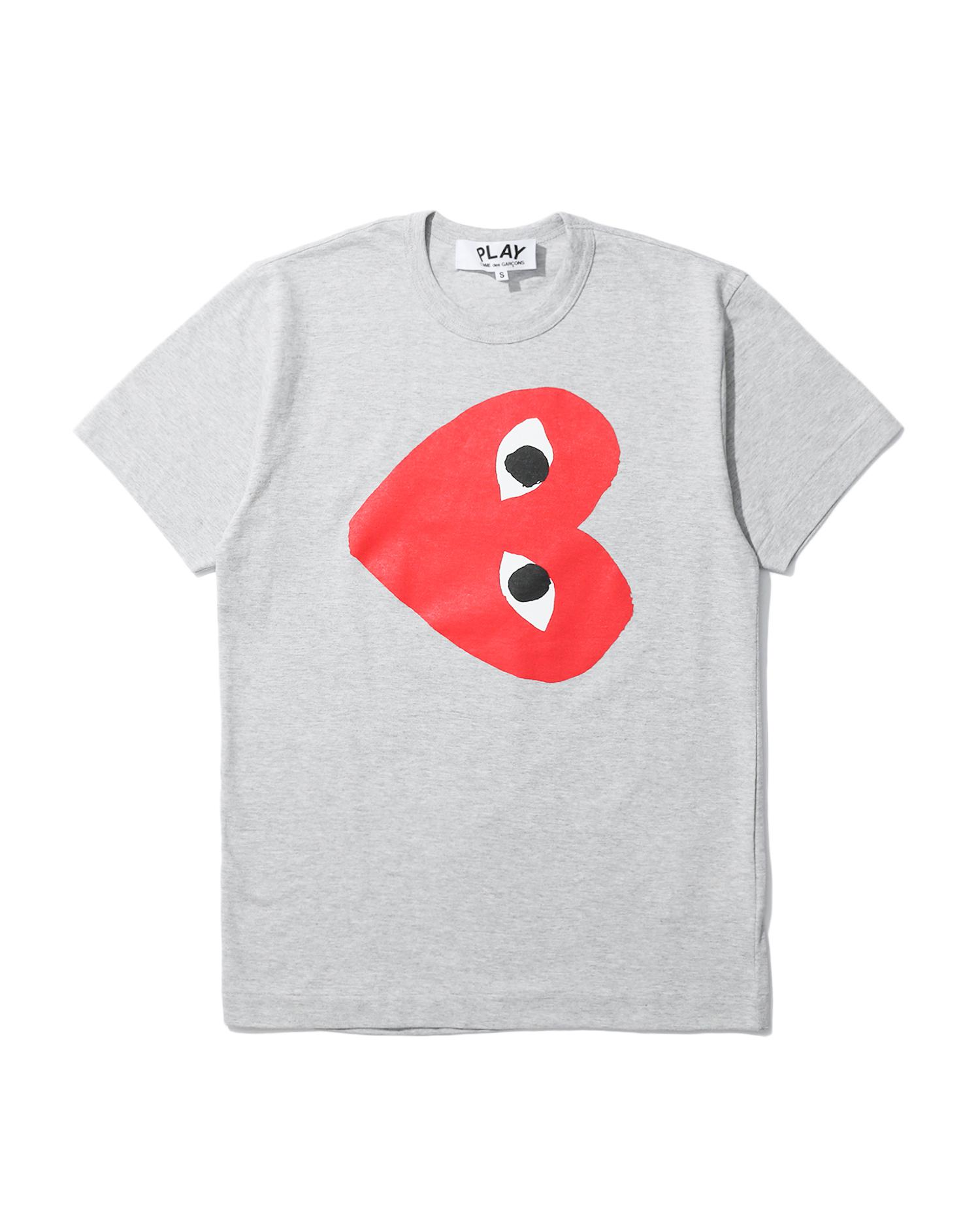 Tilted heart logo tee by COMME DES GARCONS
