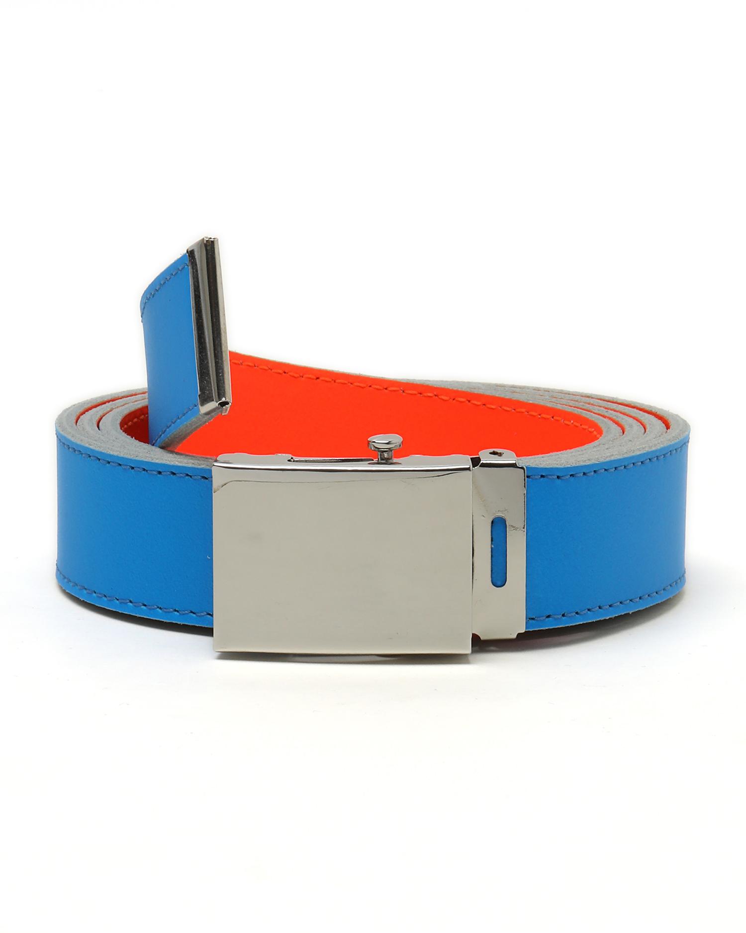 Two-tone buckle belt by COMME DES GARCONS