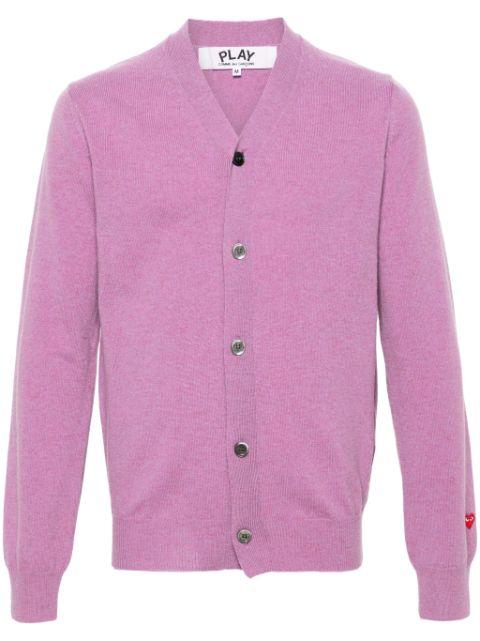 V-neck wool cardigan by COMME DES GARCONS