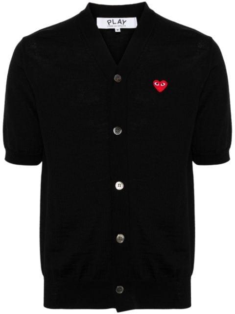 V-neck wool cardigan by COMME DES GARCONS