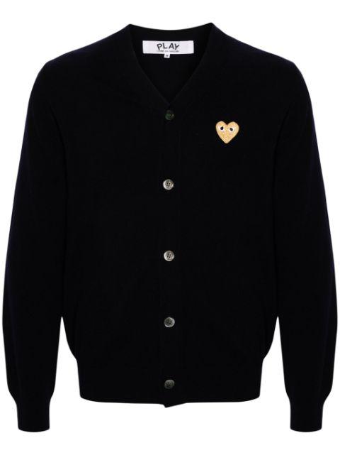 V-neck wool cardigan by COMME DES GARCONS