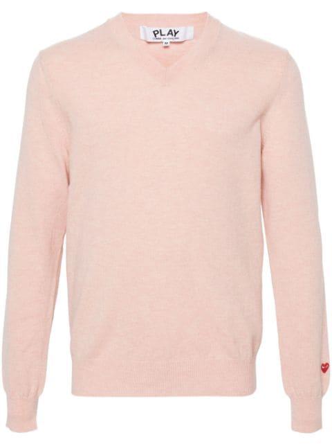 V-neck wool jumper by COMME DES GARCONS